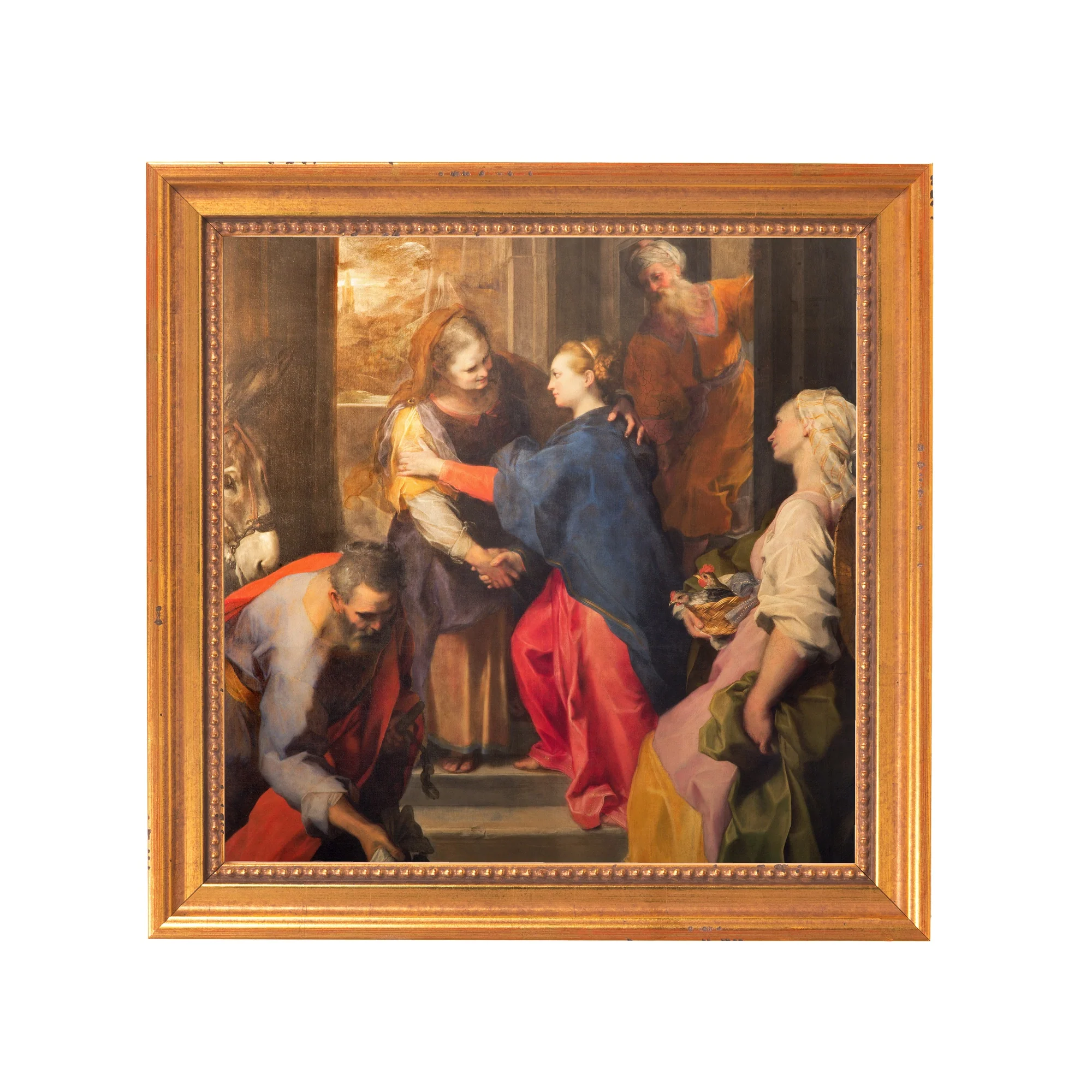 Barocci's Visitation Framed Canvas - Sacred Mini Collection - Image 7