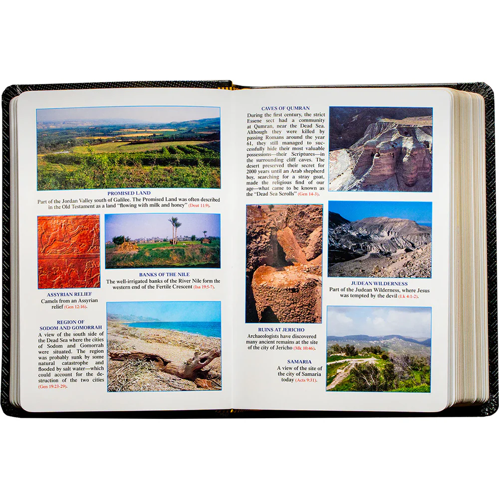 Black Leatherette St. Joseph New Catholic Bible - Compact Edition 4.5 " x6.5" - Image 9