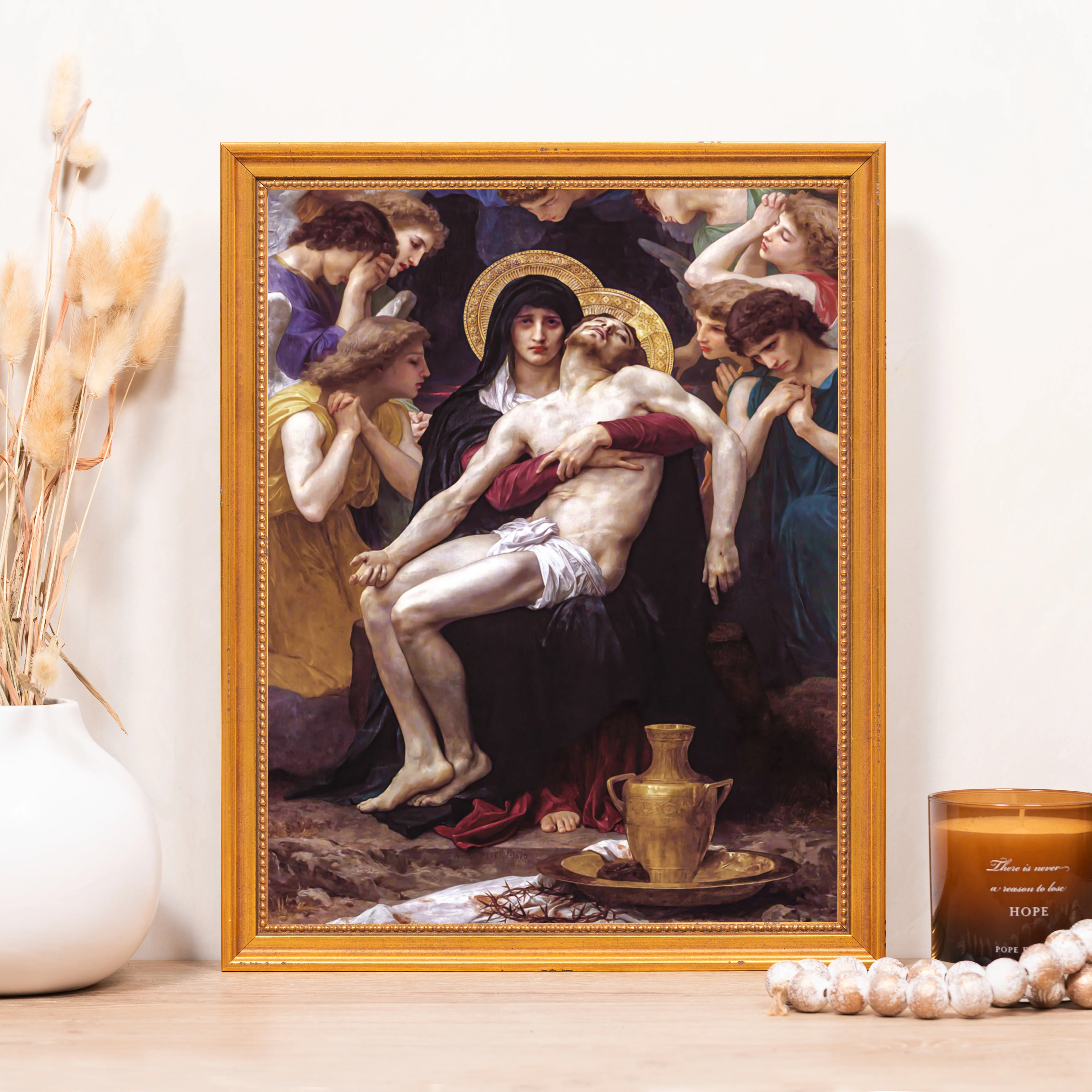 Bouguereau's Pieta Framed Canvas - Sacred Classics Collection - Image 7
