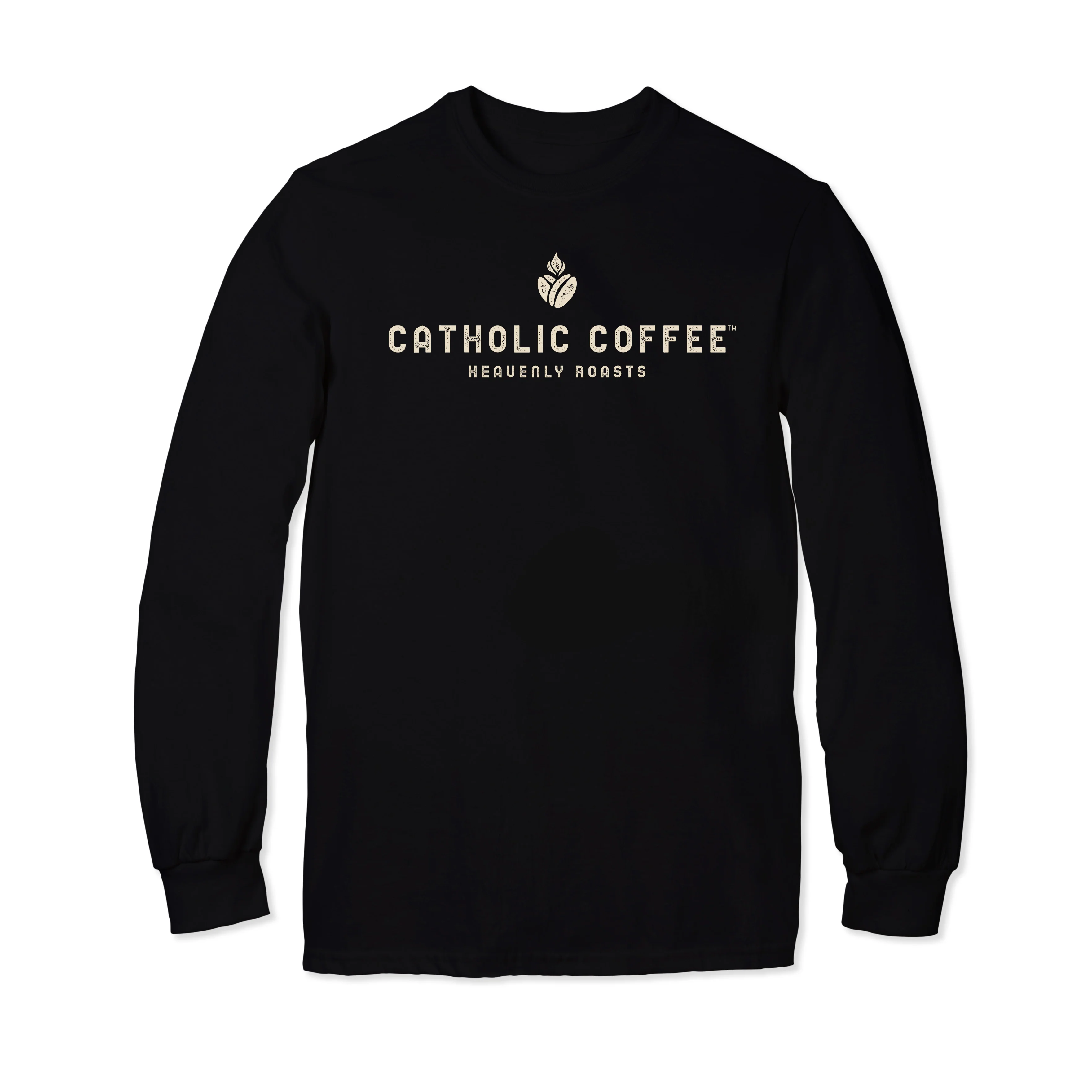 Catholic Coffee Logo Long Sleeve T-Shirt - Image 11