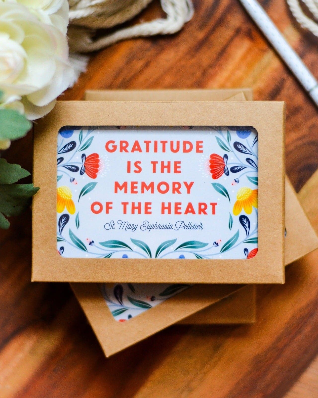 Catholic Floral Thank You Card - Image 12