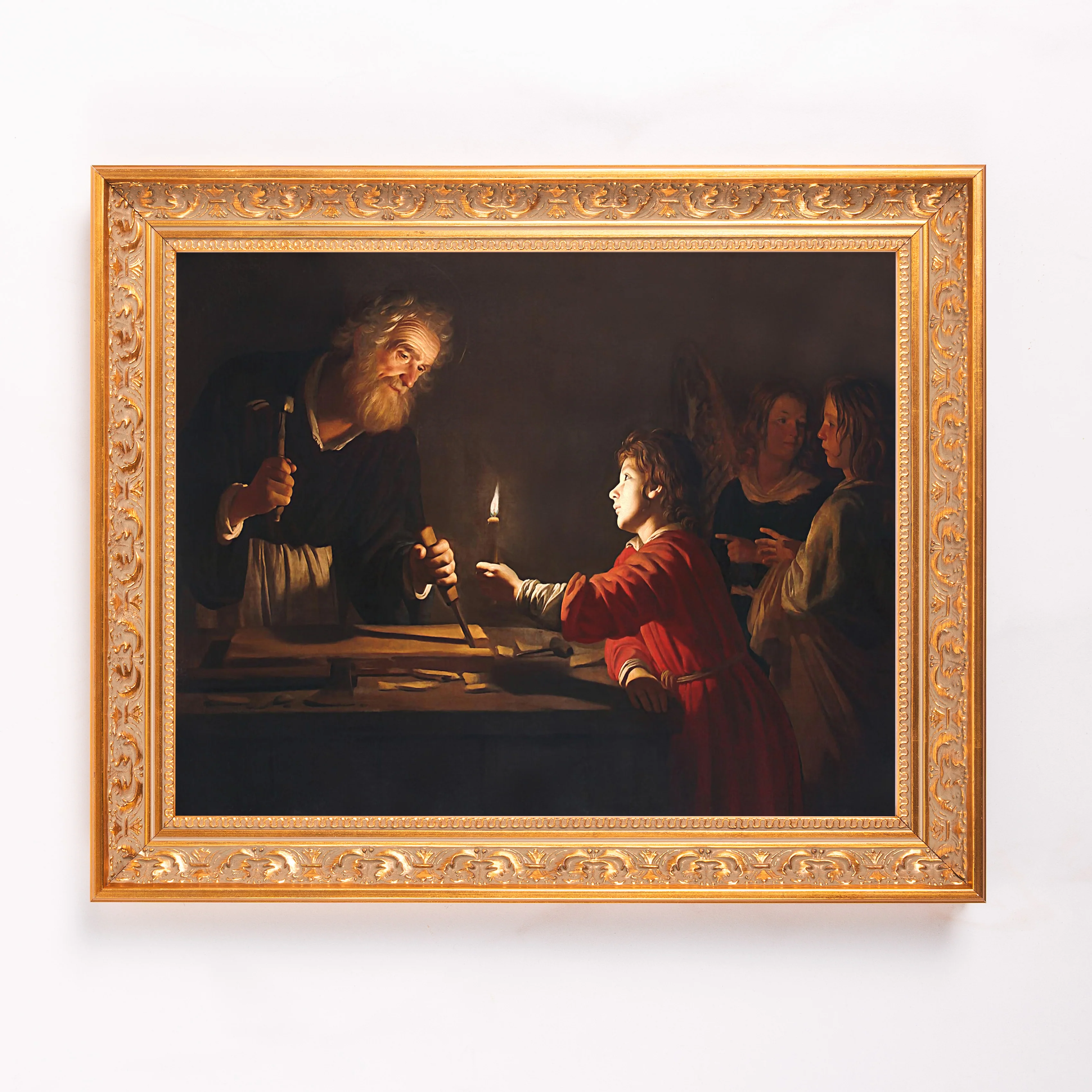 Childhood of Christ Framed Canvas - Sacred Classics Collection - Image 2