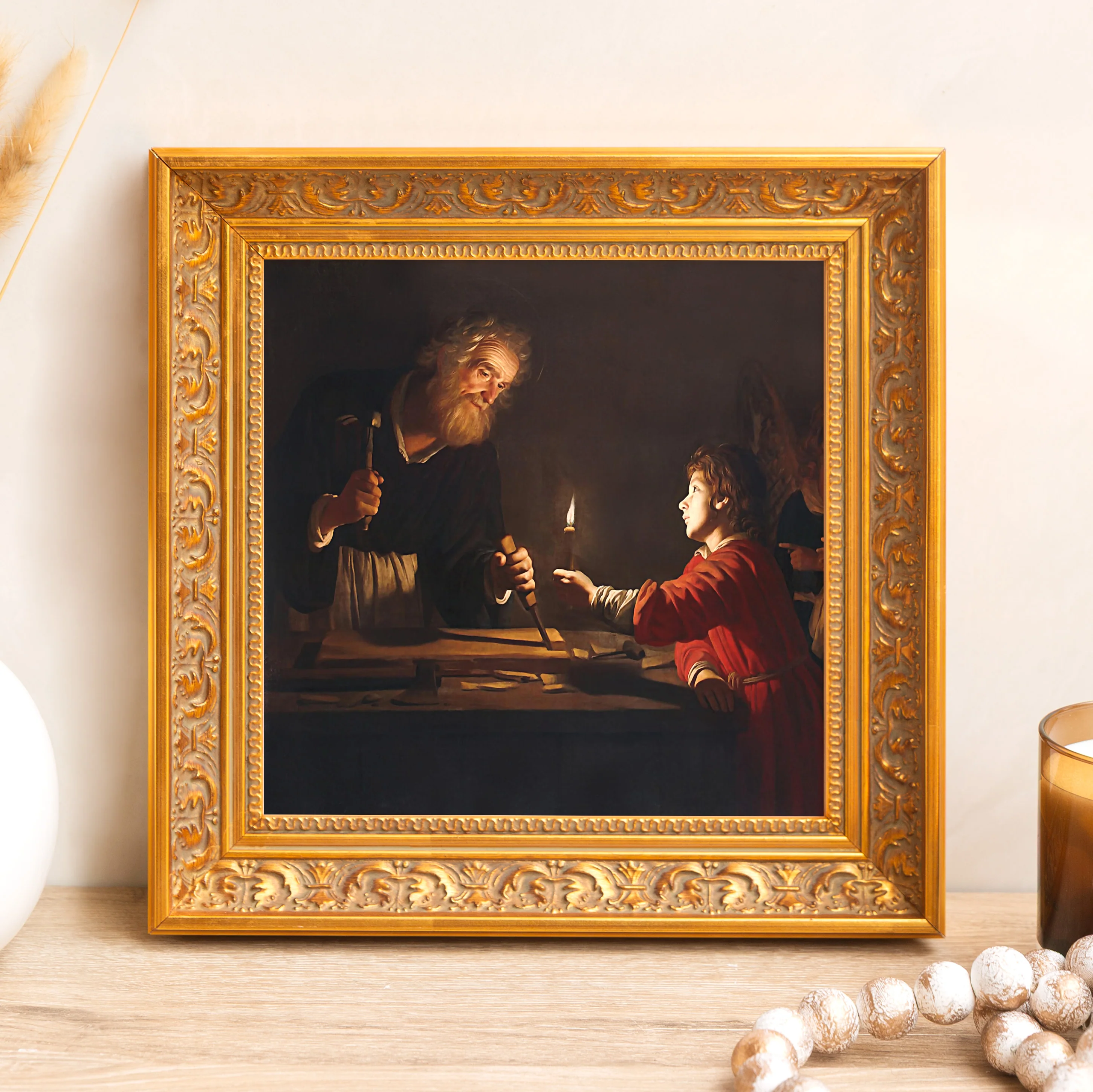Childhood of Christ Framed Canvas - Sacred Mini Collection