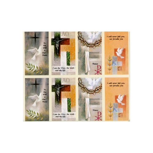 Laminated Dove Series Personalized Prayer Card (Priced Per Card)
