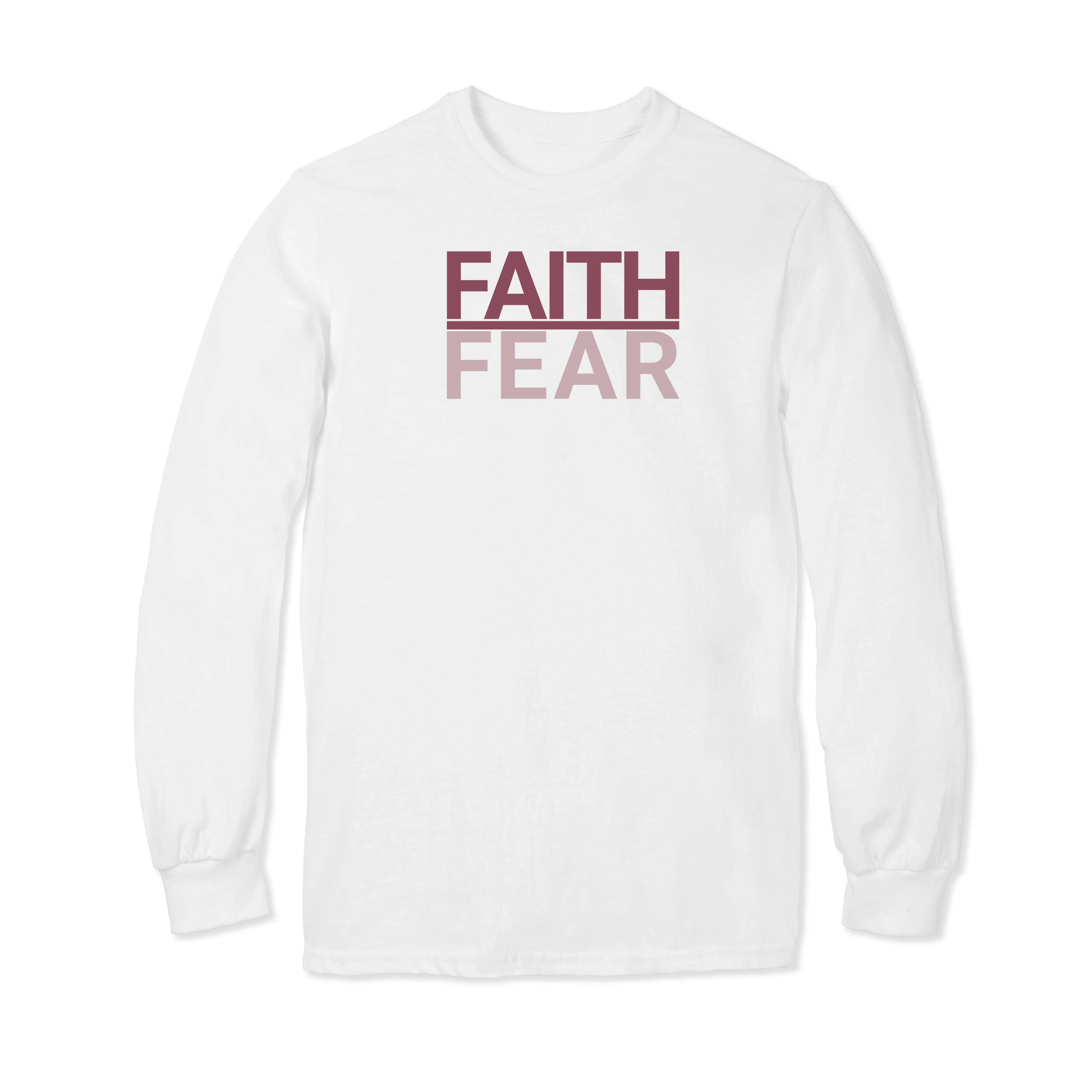 Faith Over Fear Long Sleeve T-Shirt - Image 5