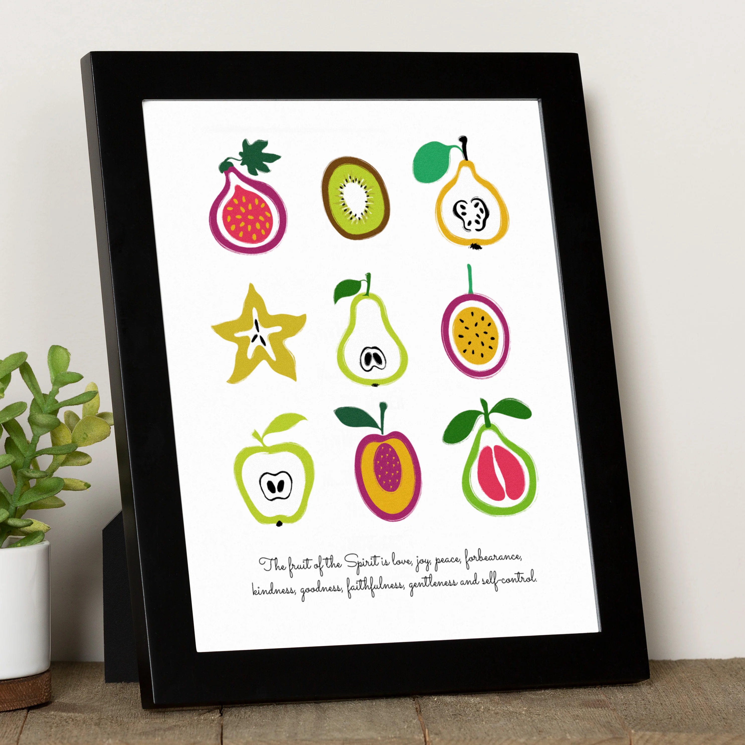 Fruit of the Spirit Framed Print - Multiple Sizes - Image 2