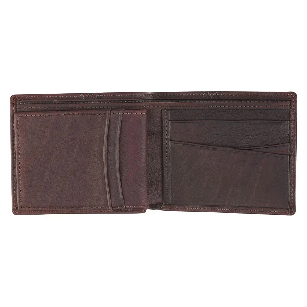 Genuine Leather Brown Crown of Thorns Wallet - Image 3