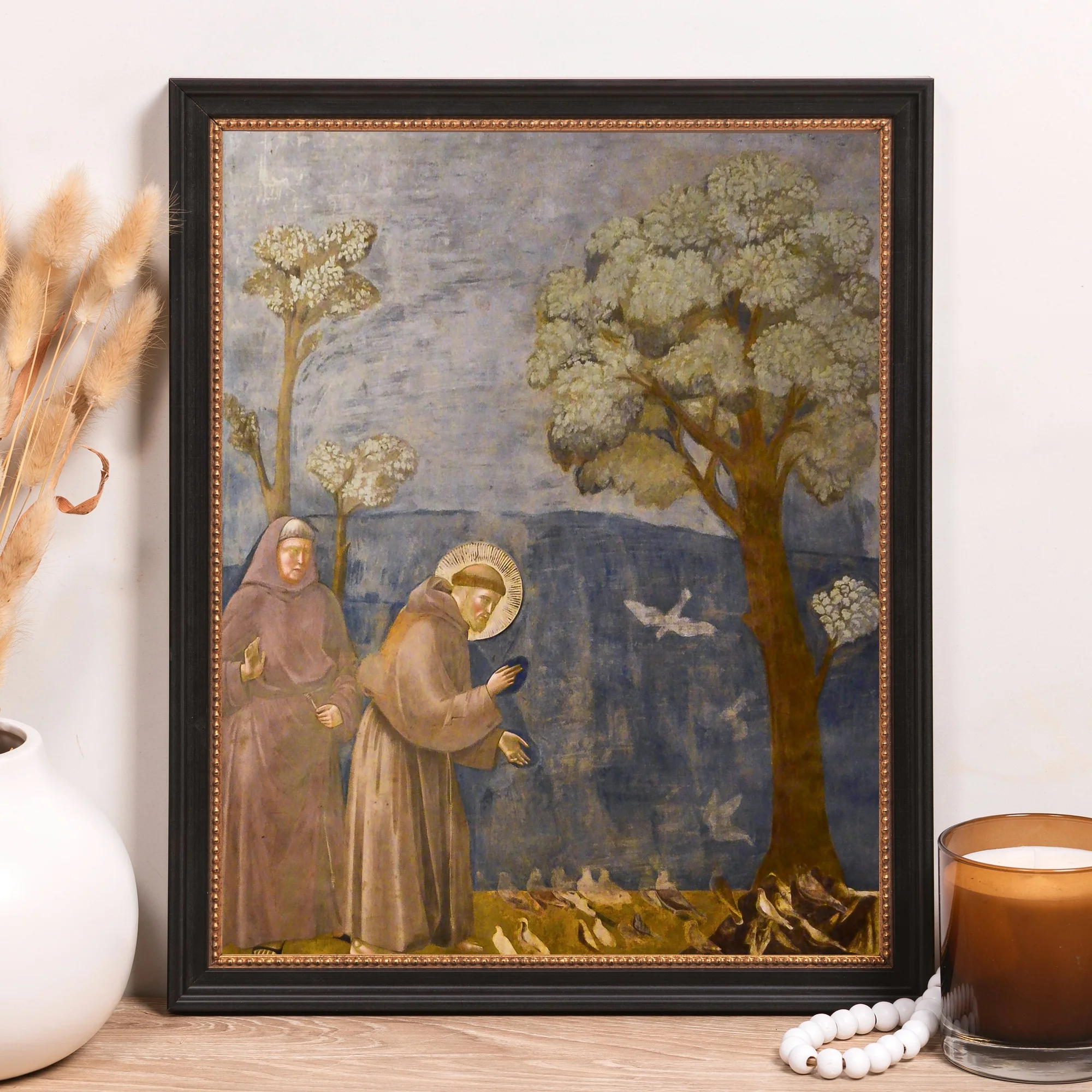 Giotto's Legend of St. Francis Framed Canvas - Sacred Classics Collection - Image 4