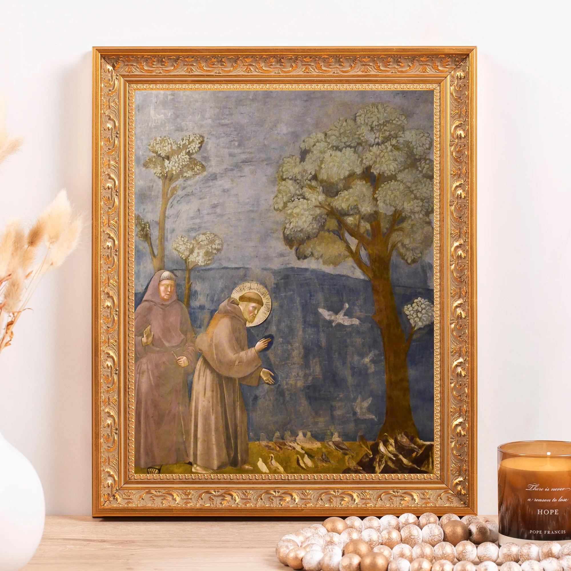 Giotto's Legend of St. Francis Framed Canvas - Sacred Classics Collection - Image 6