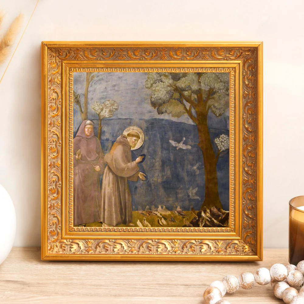 Giotto's Legend of St. Francis Framed Canvas - Sacred Mini Collection