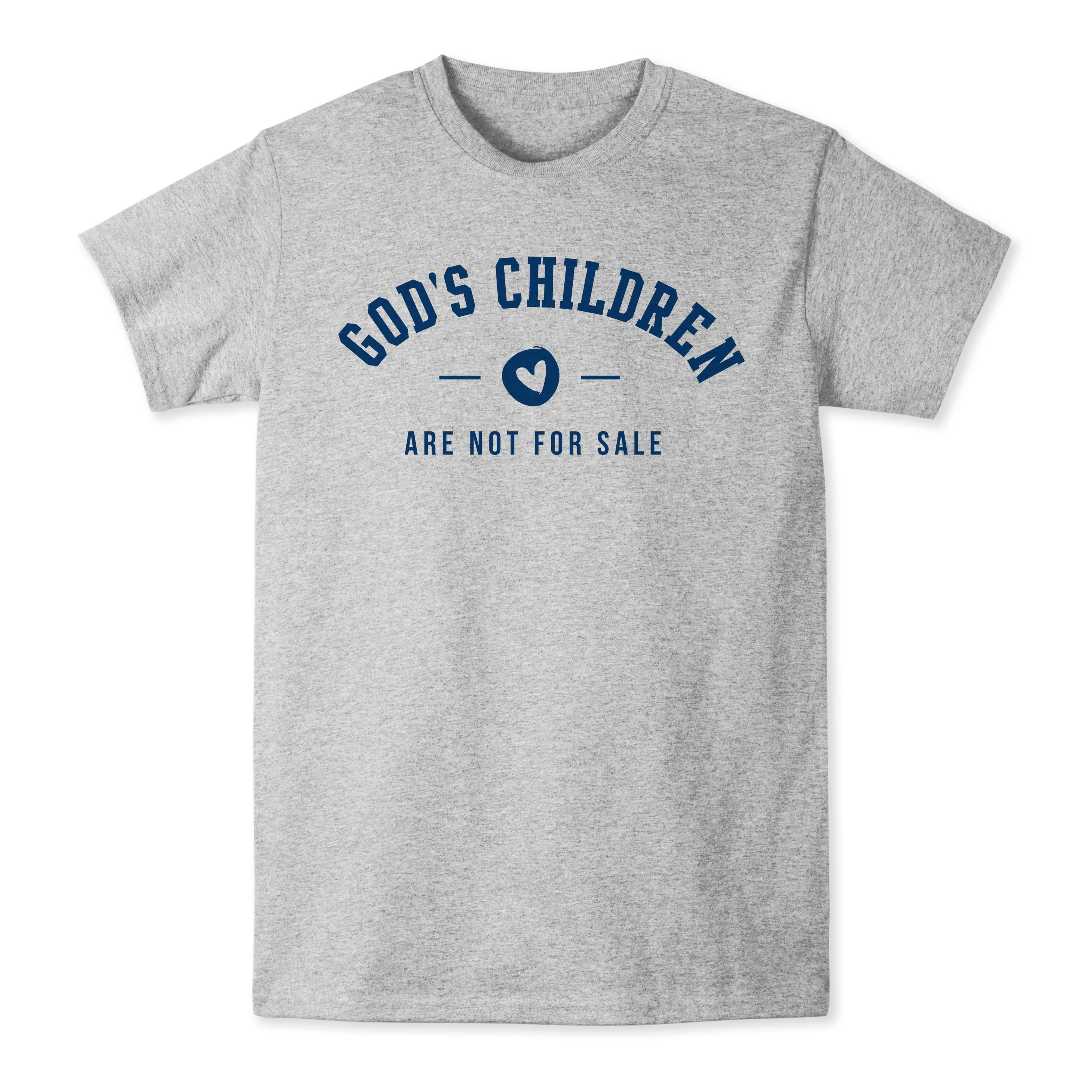 God's Children Are Not For Sale Grey T-Shirt - Multiple Sizes - Image 4