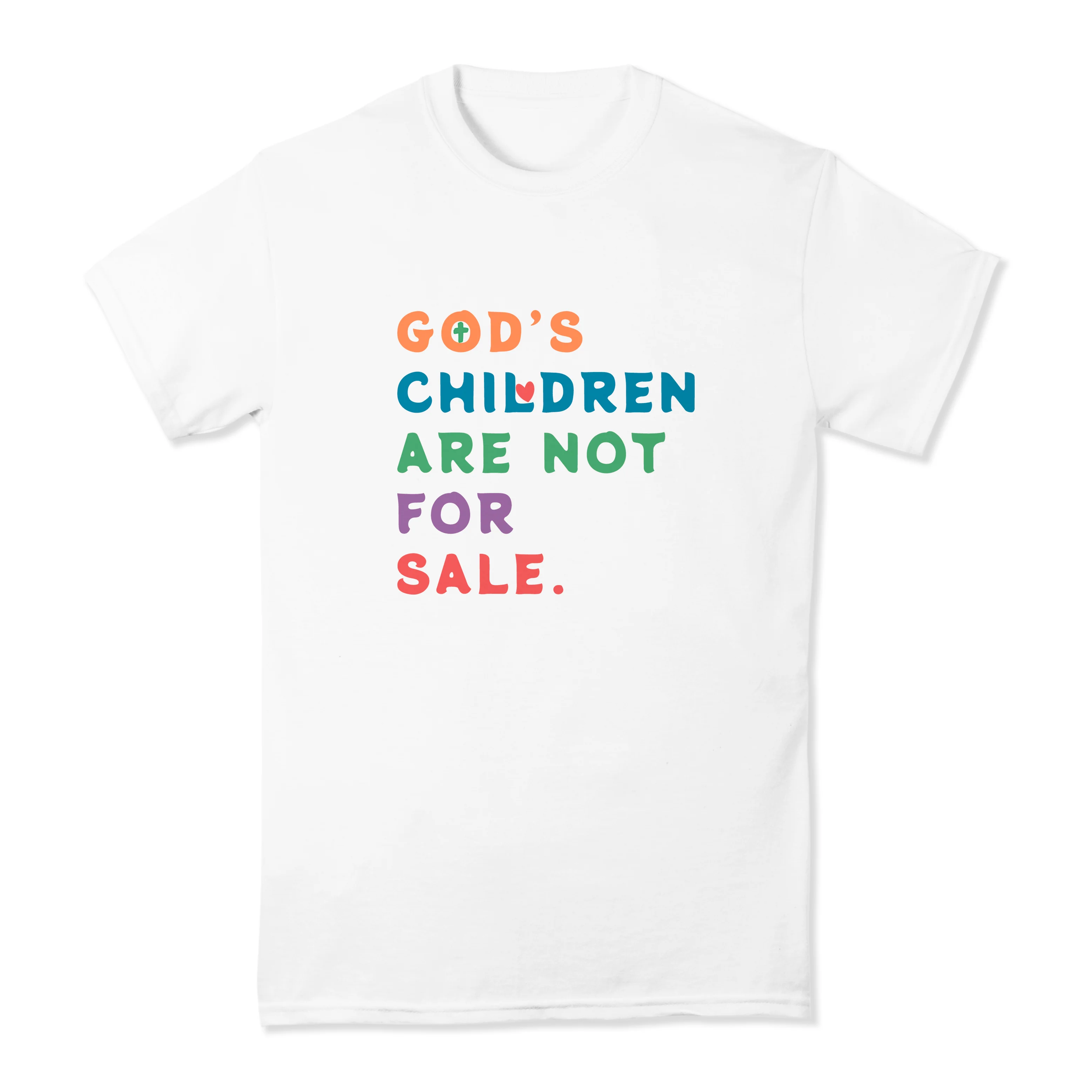 God's Children Are Not For Sale White T-Shirt - Multiple Sizes - Image 4