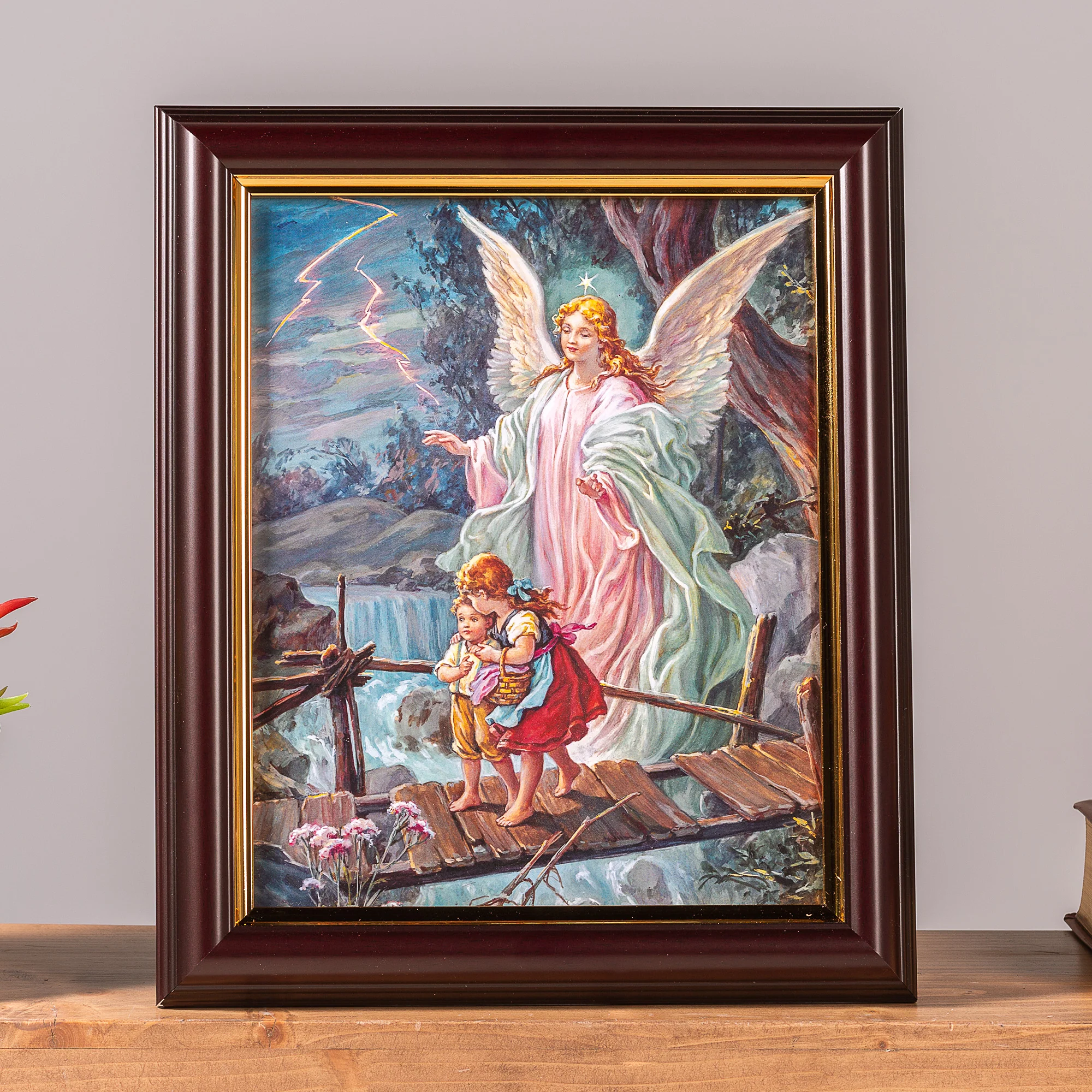 Guardian Angel Framed Print - Multiple Frame Styles