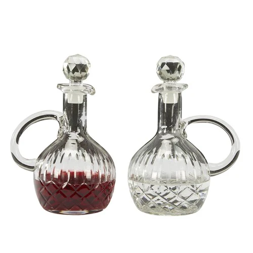 Hand Blown Glass Two Piece Cruet Set - Image 3