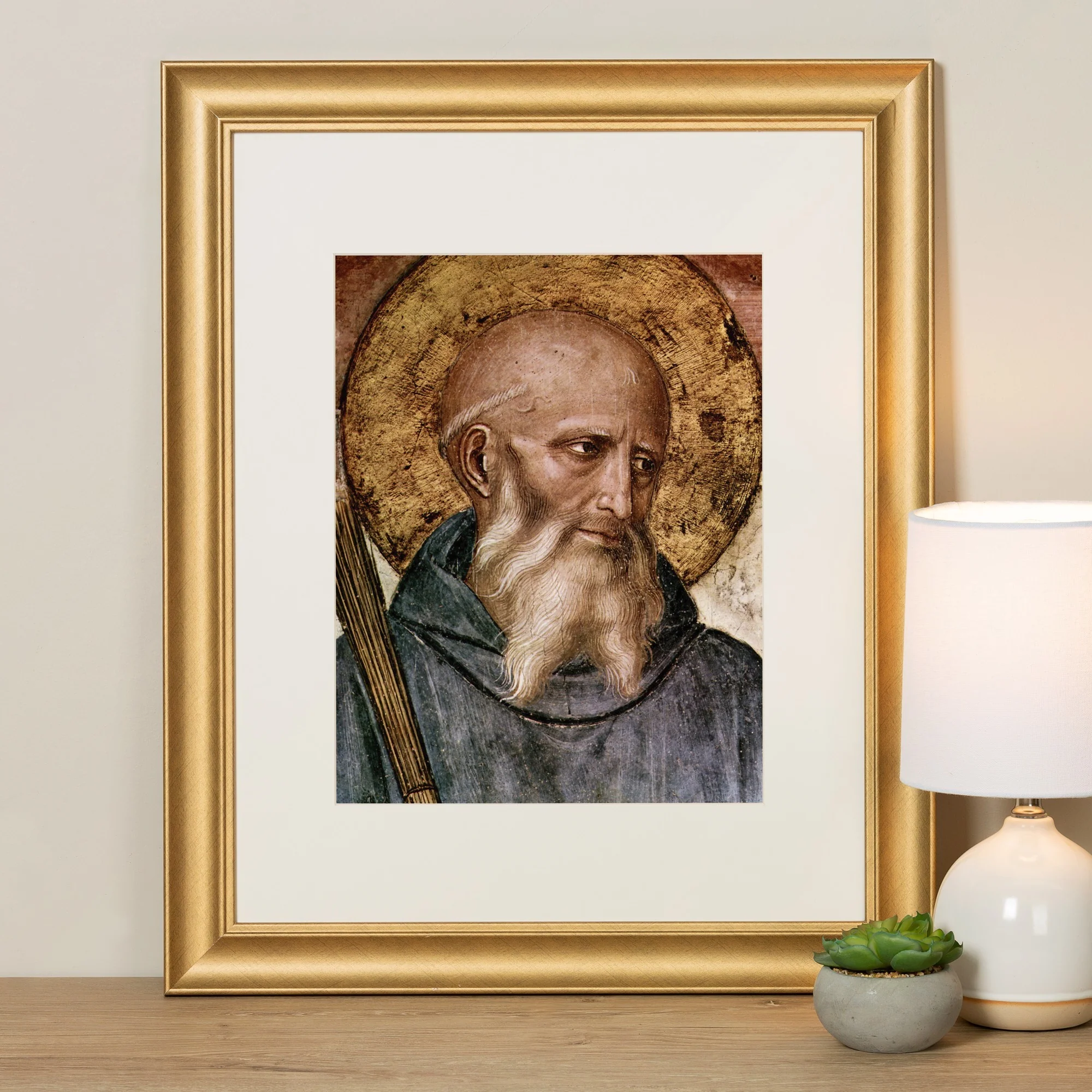 Head of St. Benedict Framed Print - Image 3