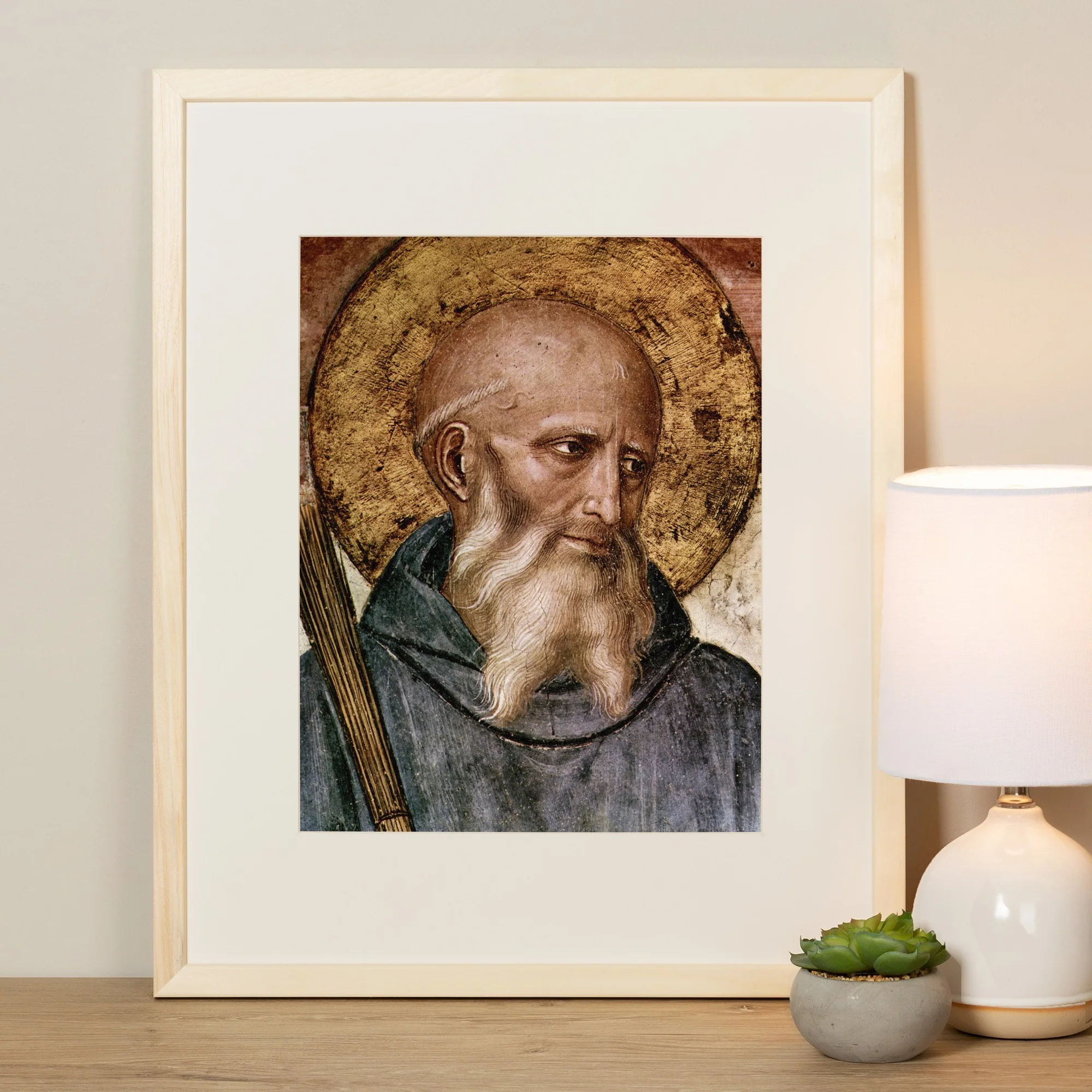 Head of St. Benedict Framed Print - Image 4