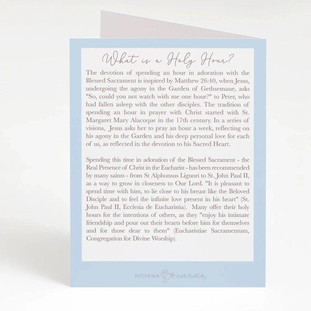 I Offered a Holy Hour for You Greeting Cards (4 Pack) - Image 3