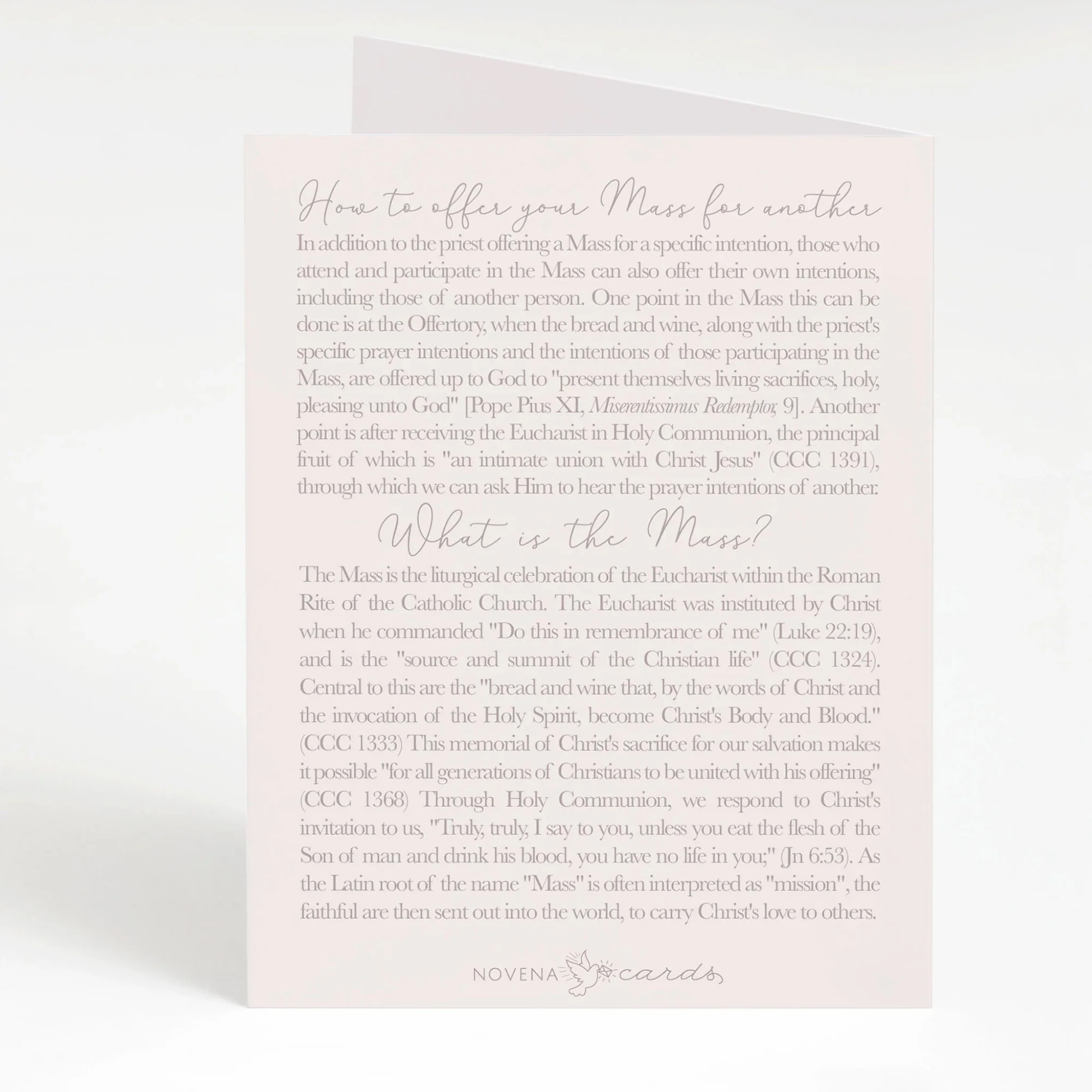 I Prayed for You at Mass Eucharist Greeting Cards (Variety 4 Pack) - Image 4