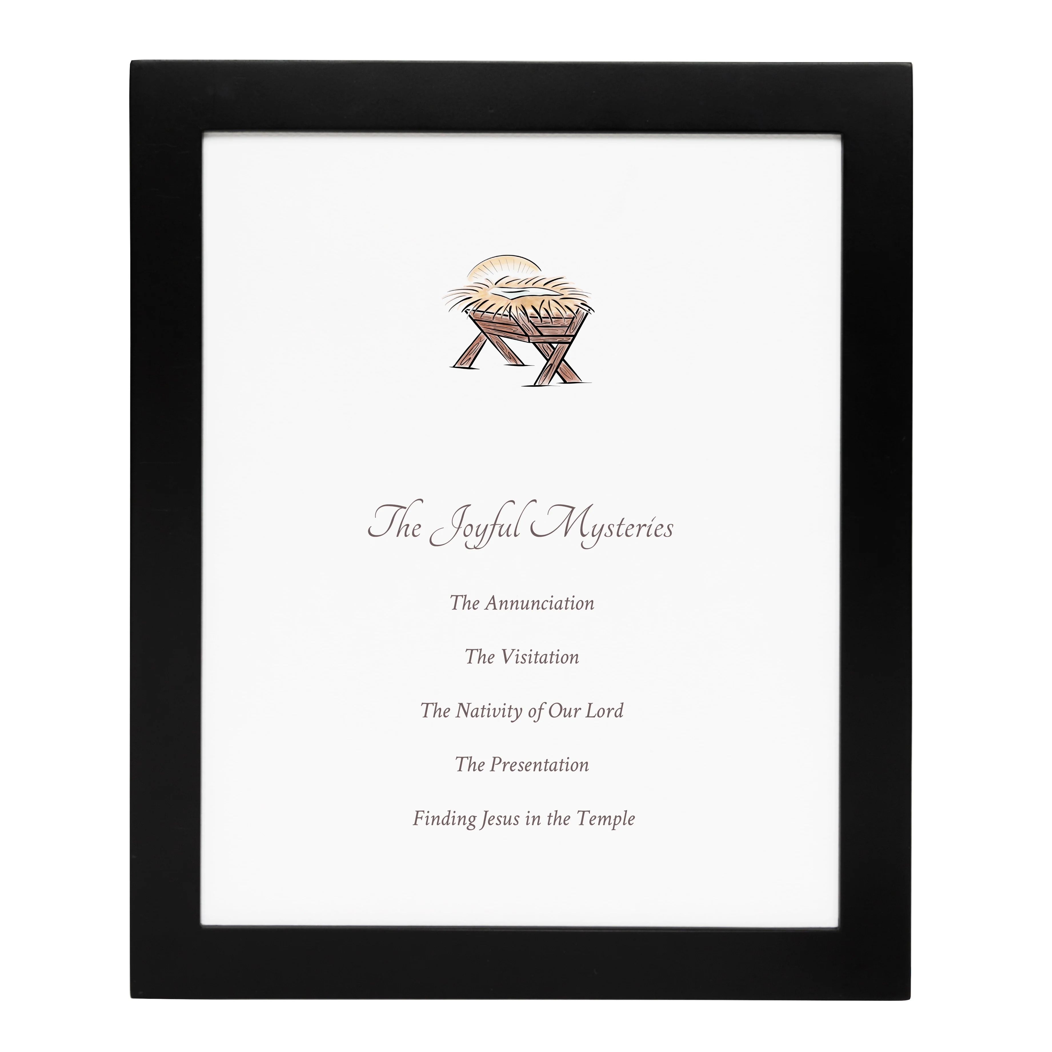 Joyful Mysteries Black Framed Print - Image 2