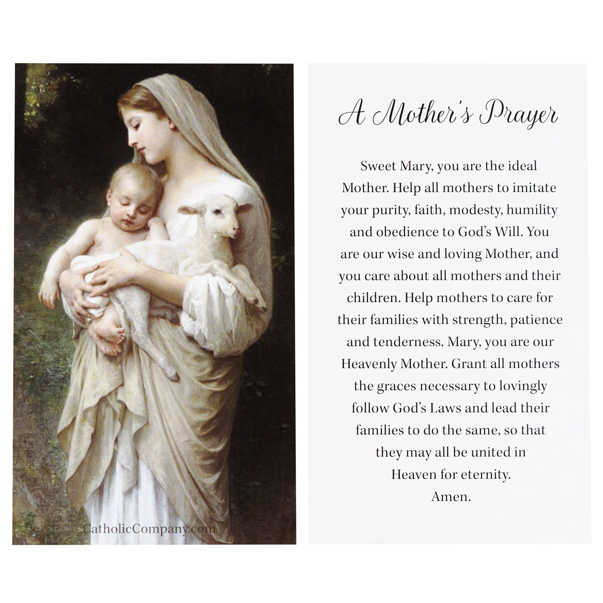 L'Innocence Prayer Card for Mothers - Image 2