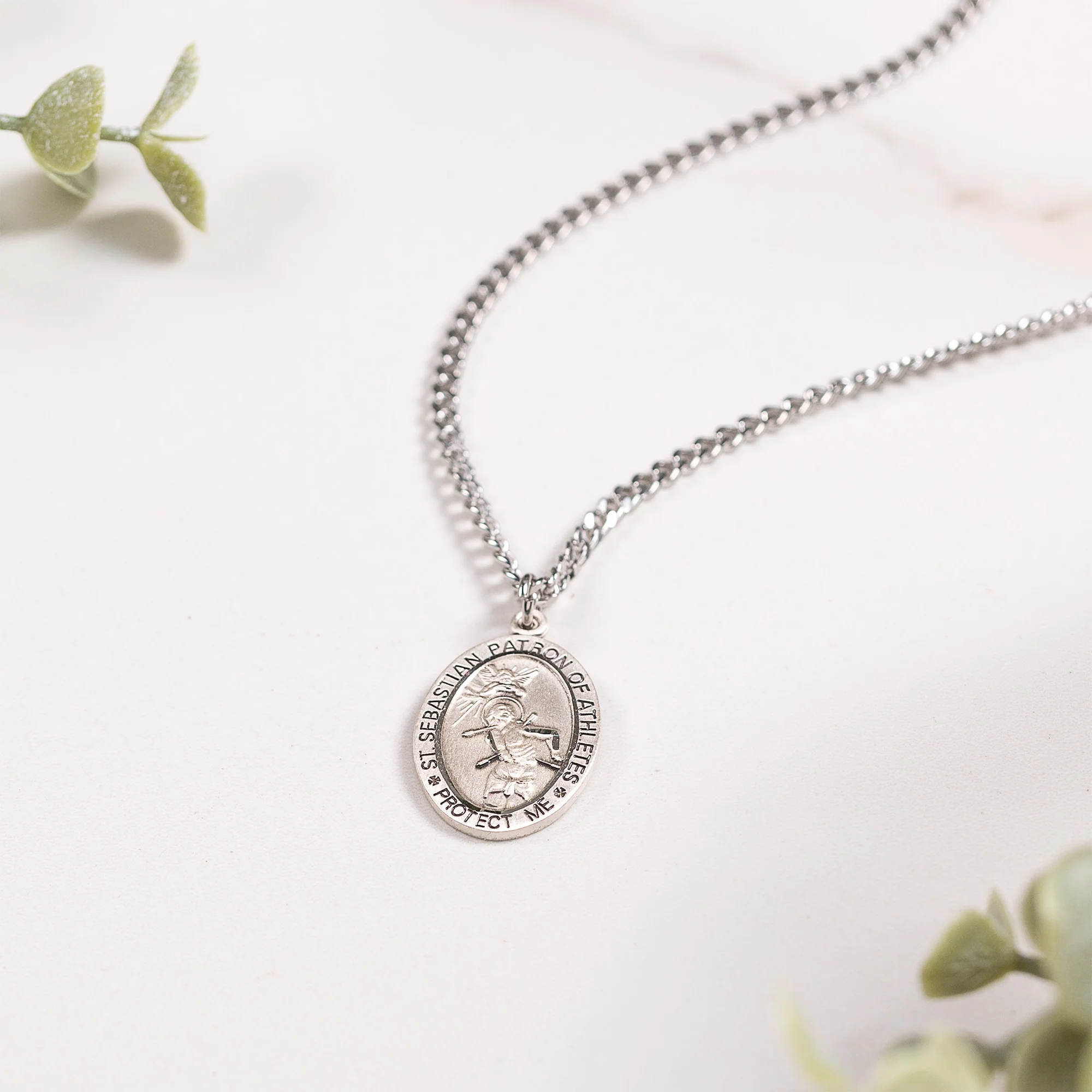 Men & Boys St. Sebastian Patron of Athletes Necklace - Multiple Sports - Image 12