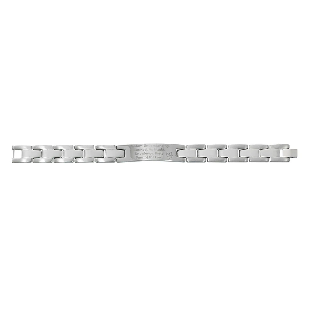 Men's Stainless Steel 7 Gifts of the Holy Spirit Bracelet