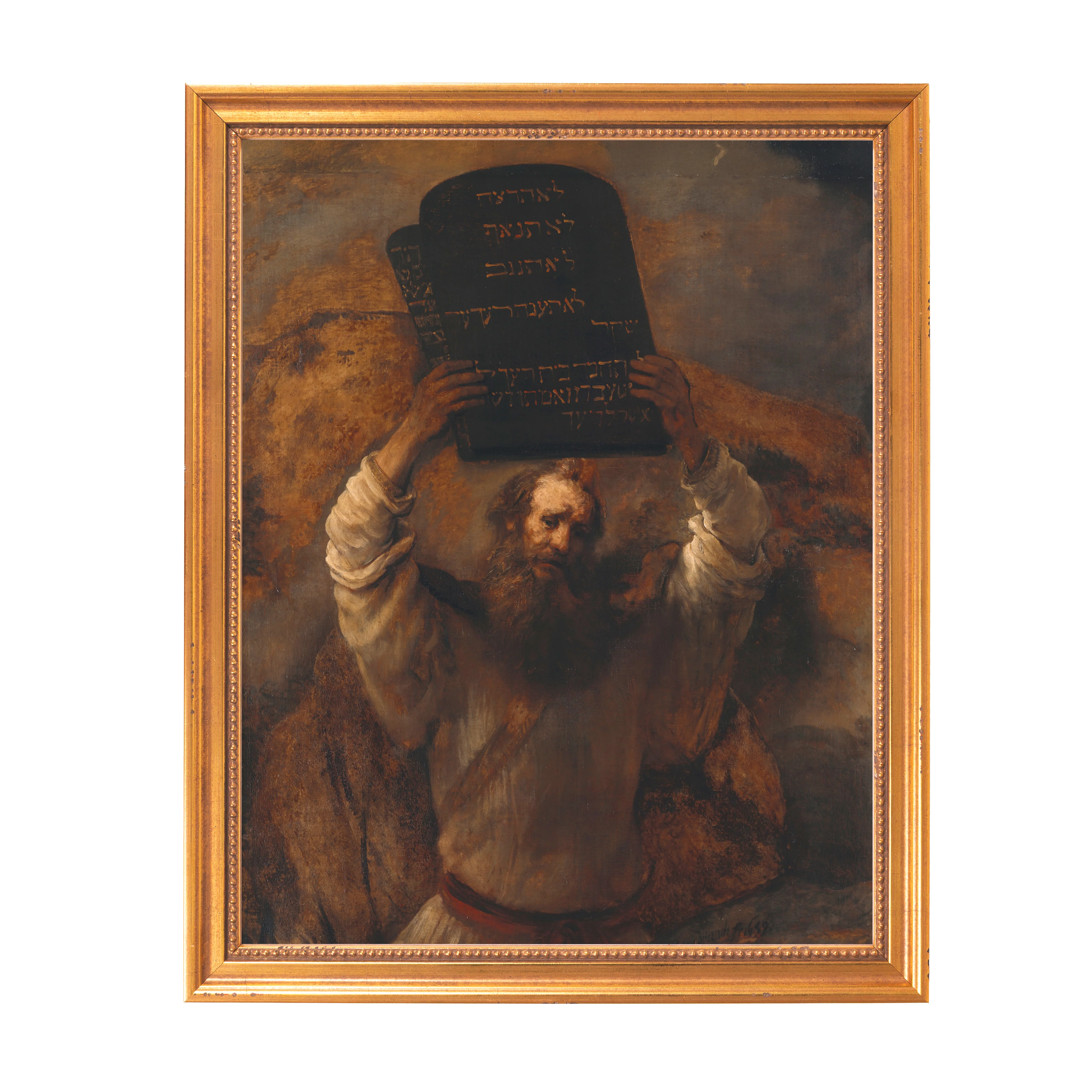 Moses with the Ten Commandments Framed Canvas - Sacred Classics Collection - Image 6