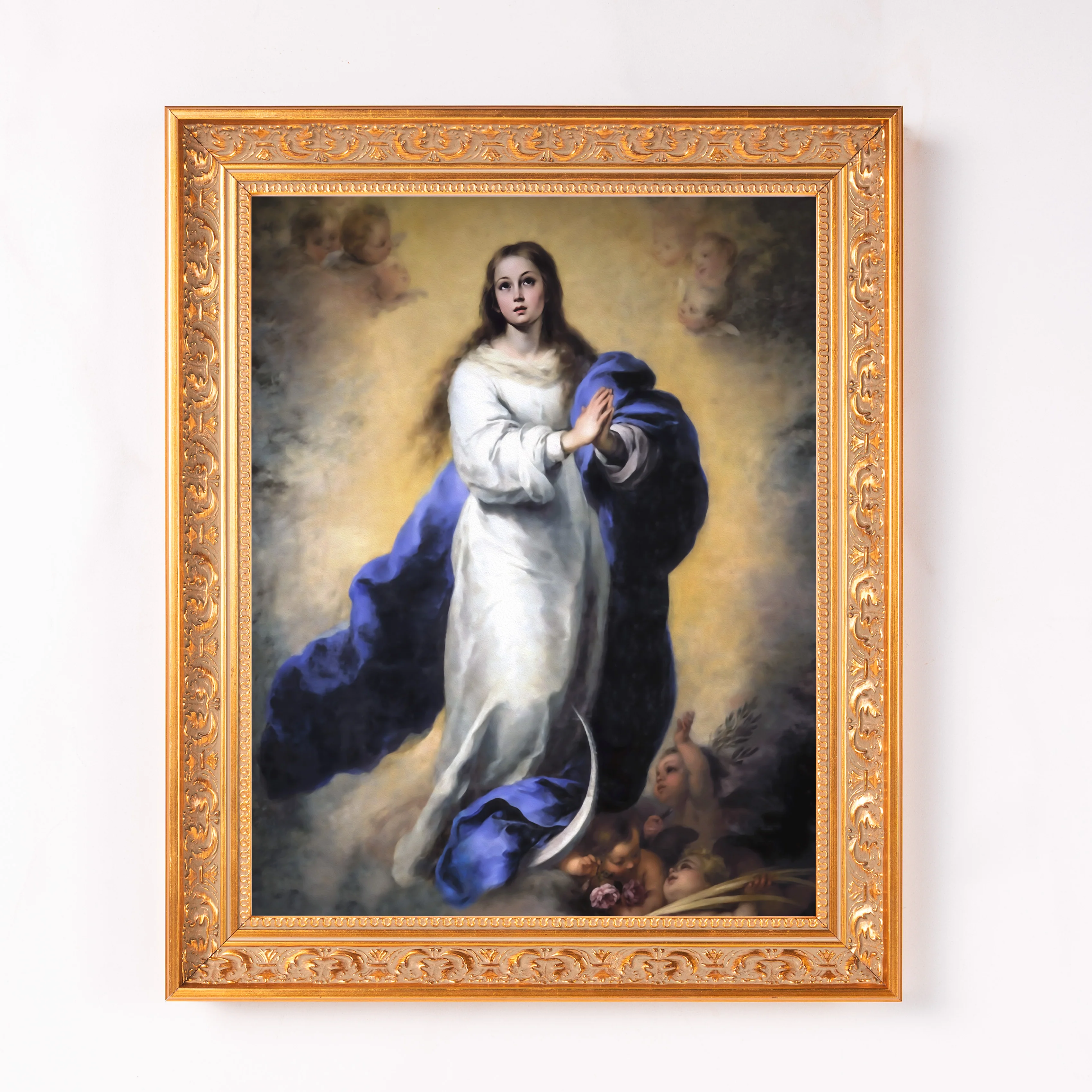 Murillo's Immaculate Conception Framed Canvas - Sacred Classics Collection - Image 5
