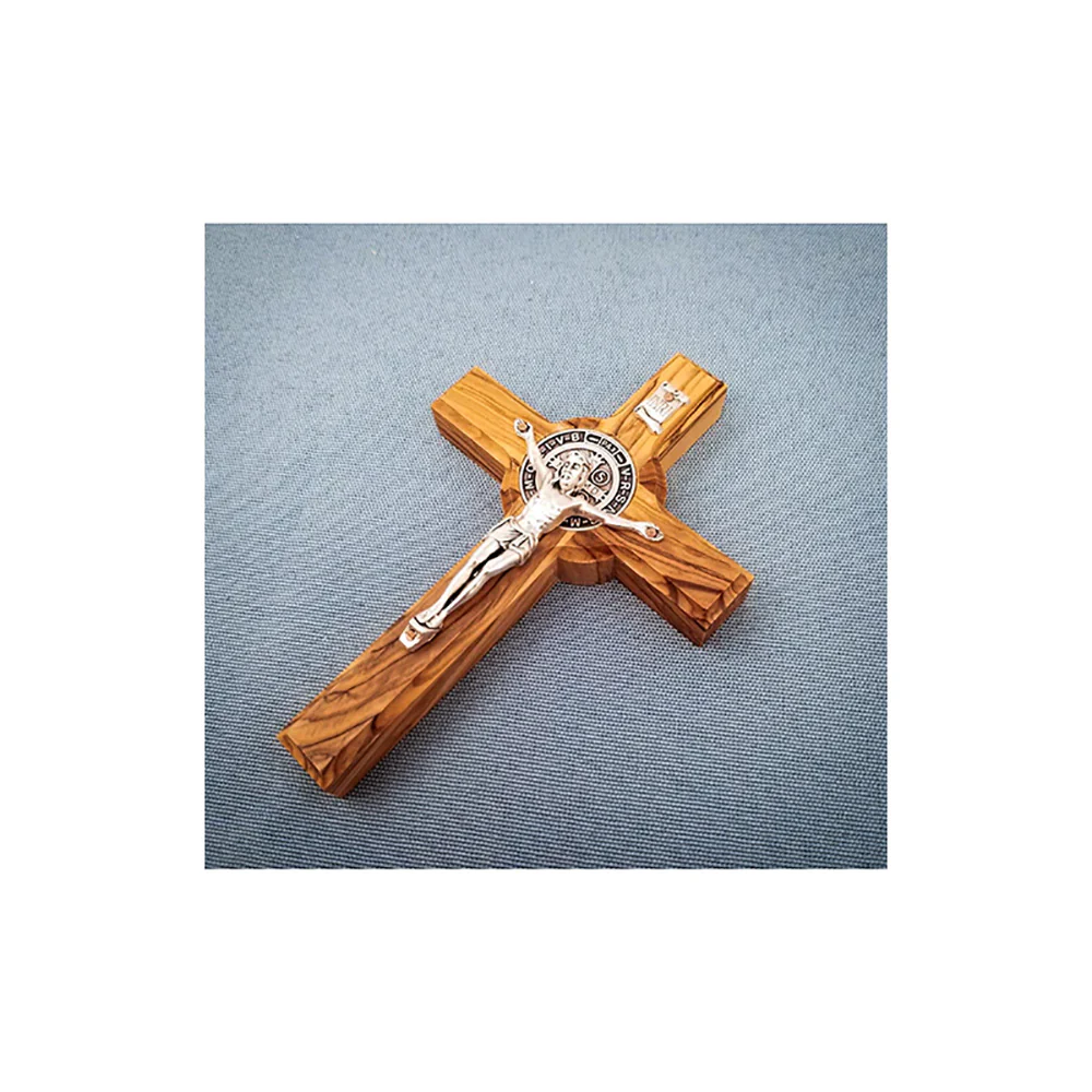 Olive Wood St. Benedict Cross - Multiple Sizes - Image 2