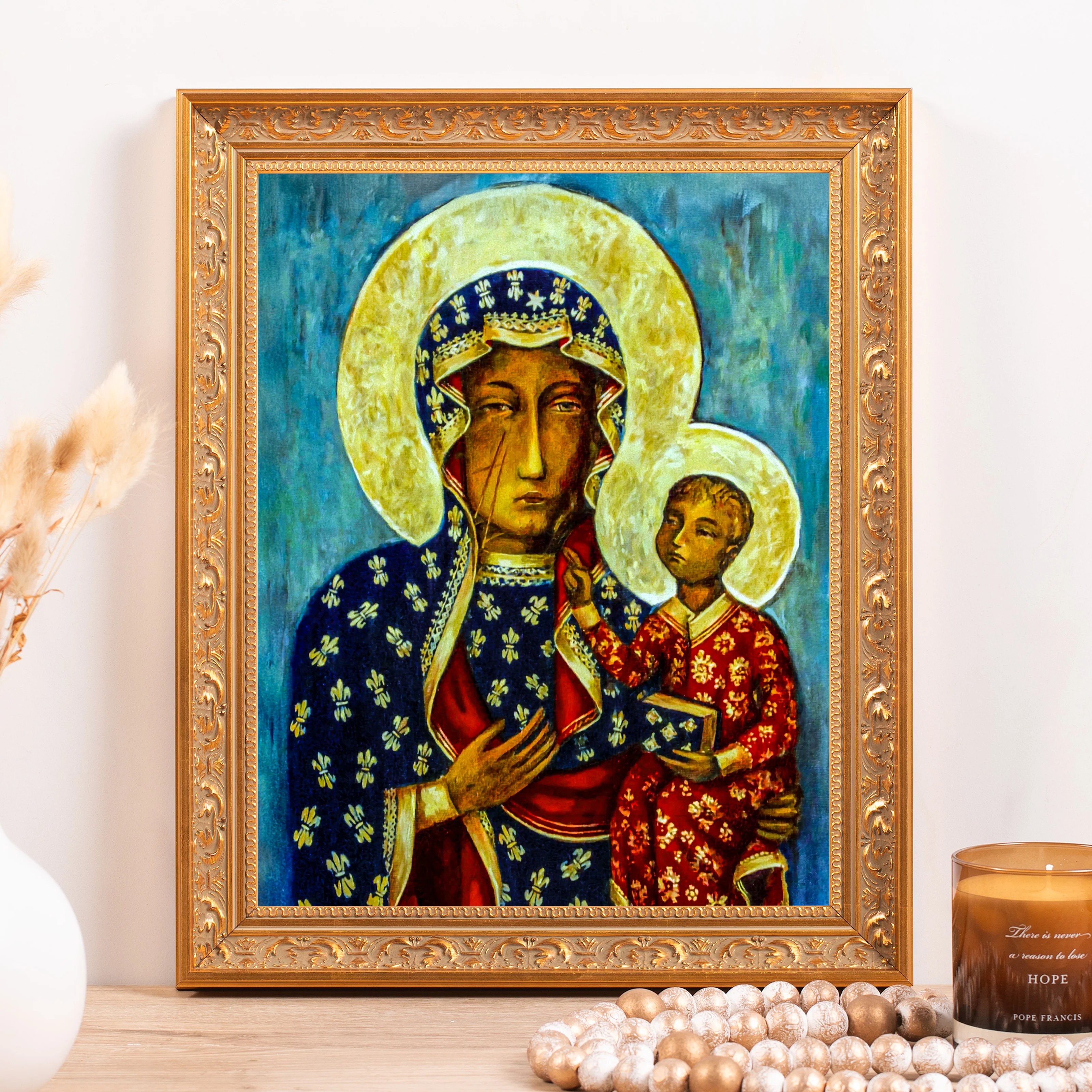Our Lady of Czestochowa Framed Canvas - Sacred Classics Collection