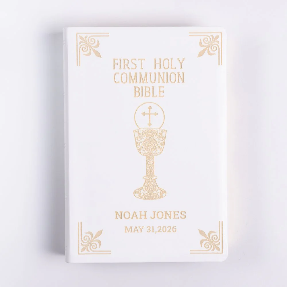 Personalized Chalice First Communion Bible
