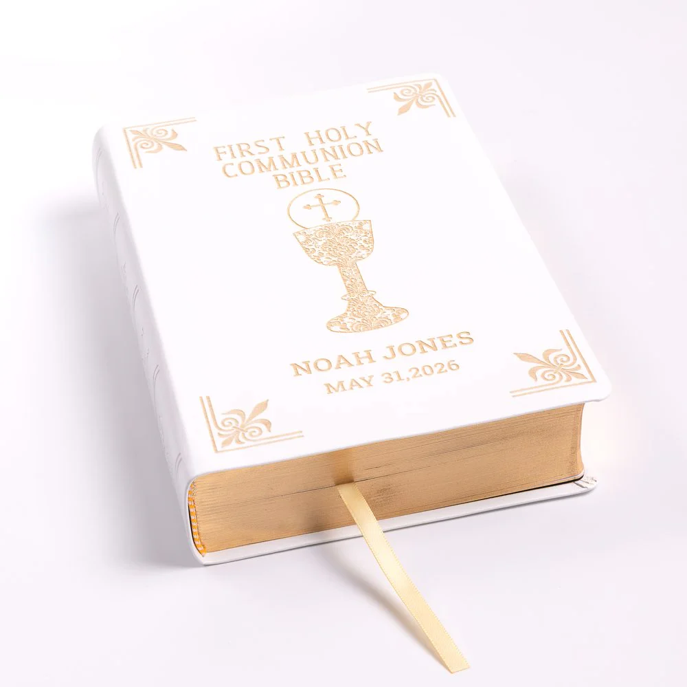 Personalized Chalice First Communion Bible - Image 2