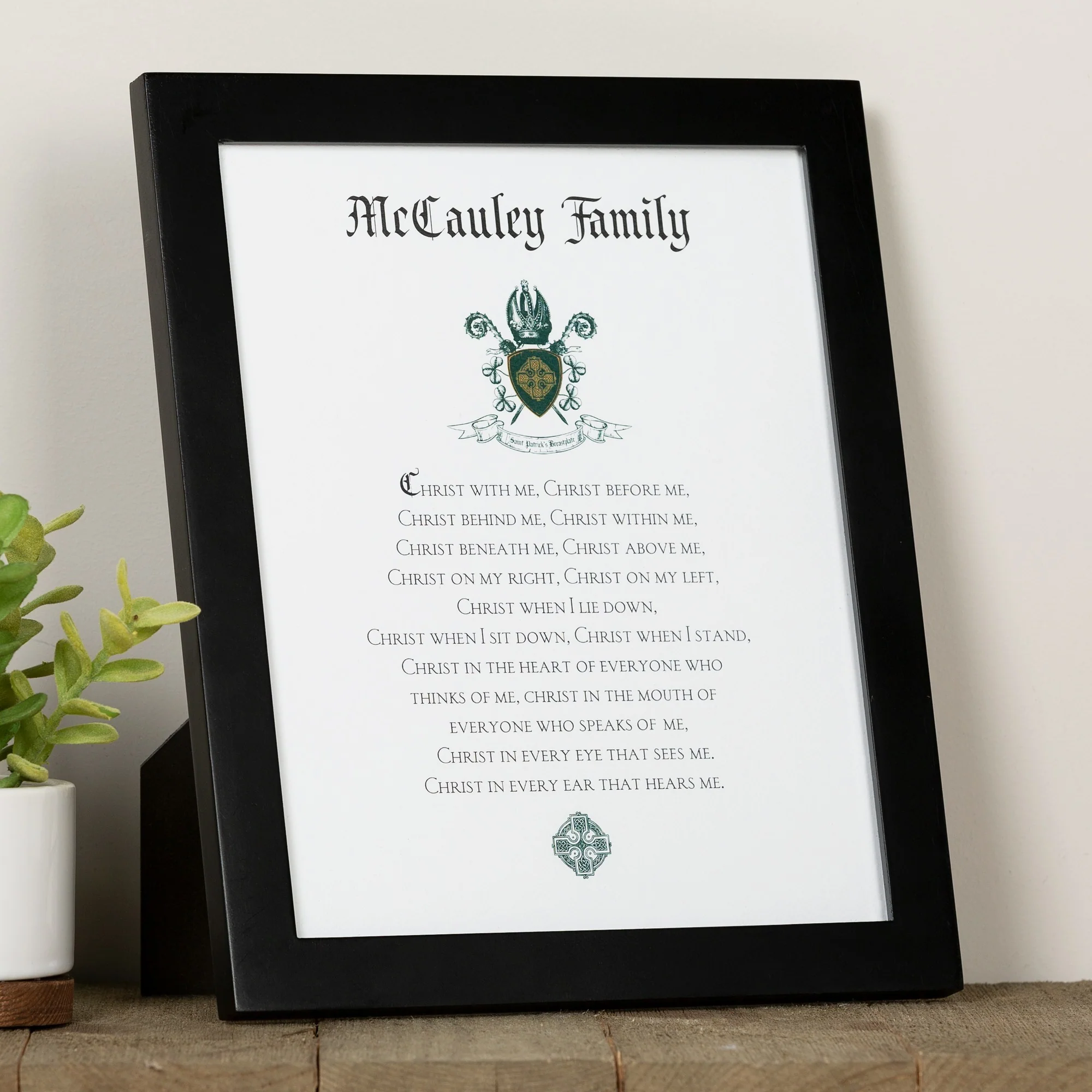 Personalized Family Name Saint Patrick's Breastplate Print - Image 2