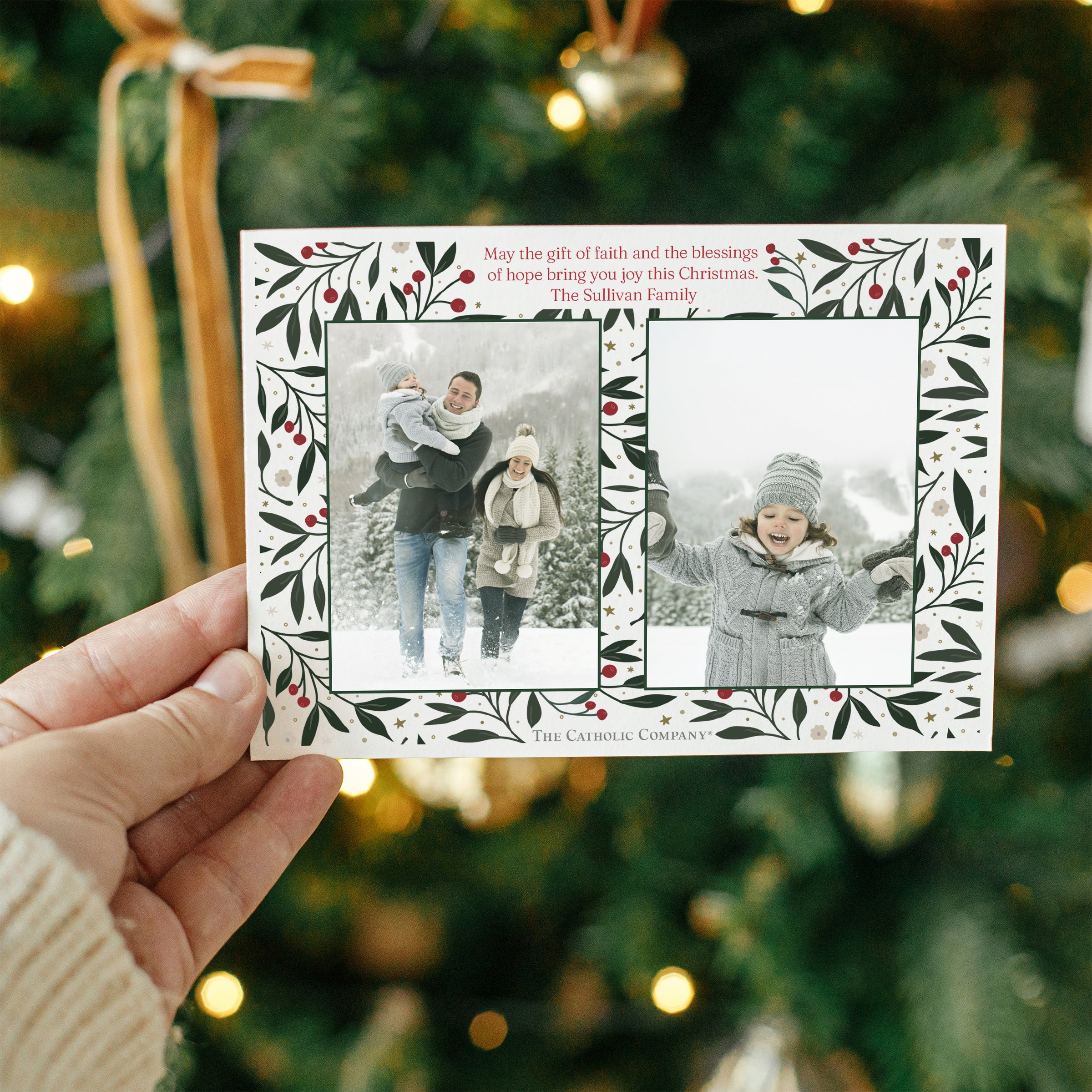 Personalized Rejoice & Be Glad Photo Christmas Cards - Multiple Quantities - Image 3