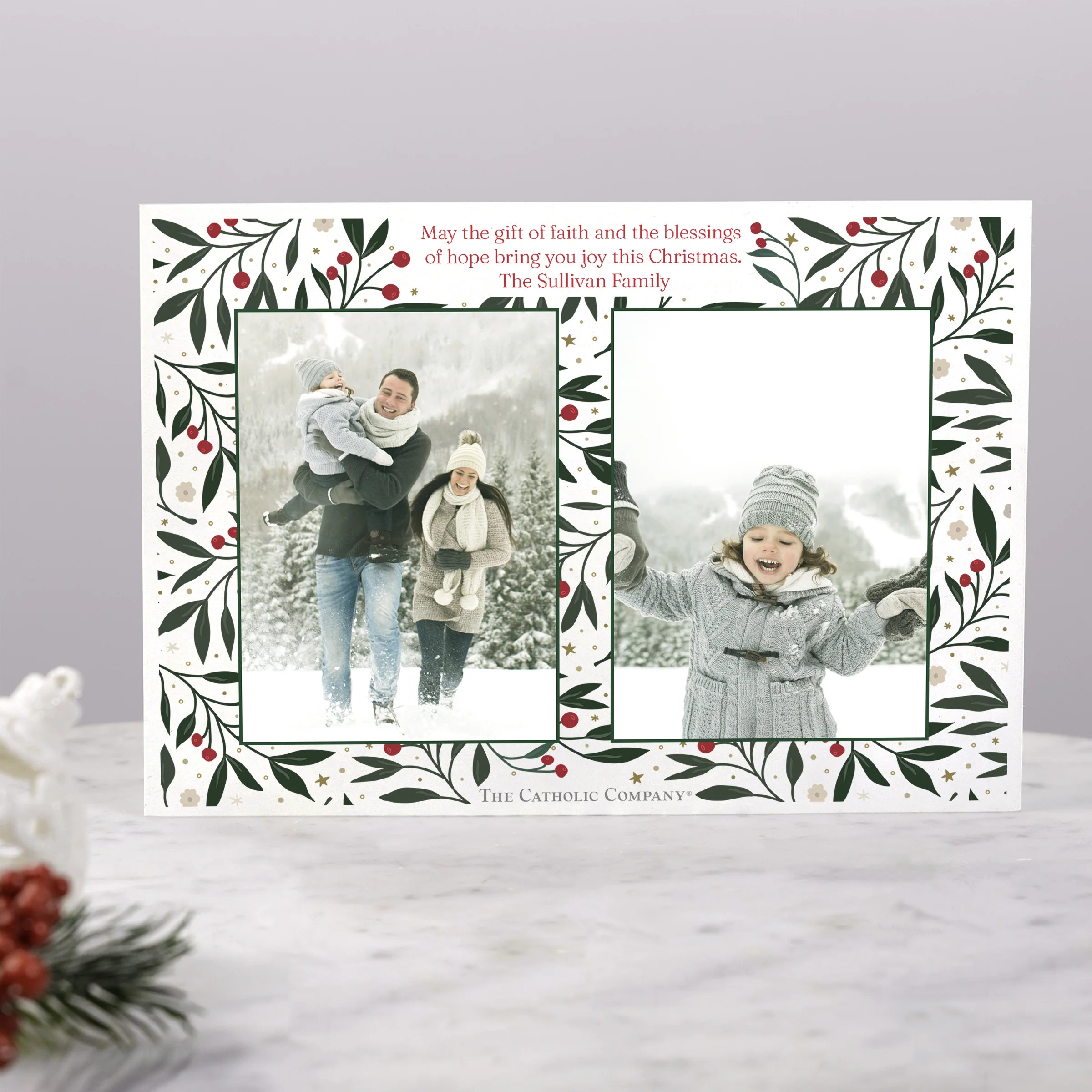 Personalized Rejoice & Be Glad Photo Christmas Cards - Multiple Quantities - Image 4