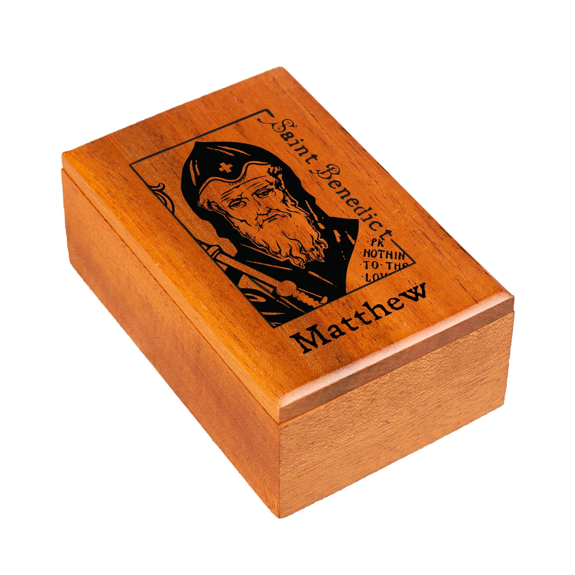 Personalized St. Benedict Keepsake Box