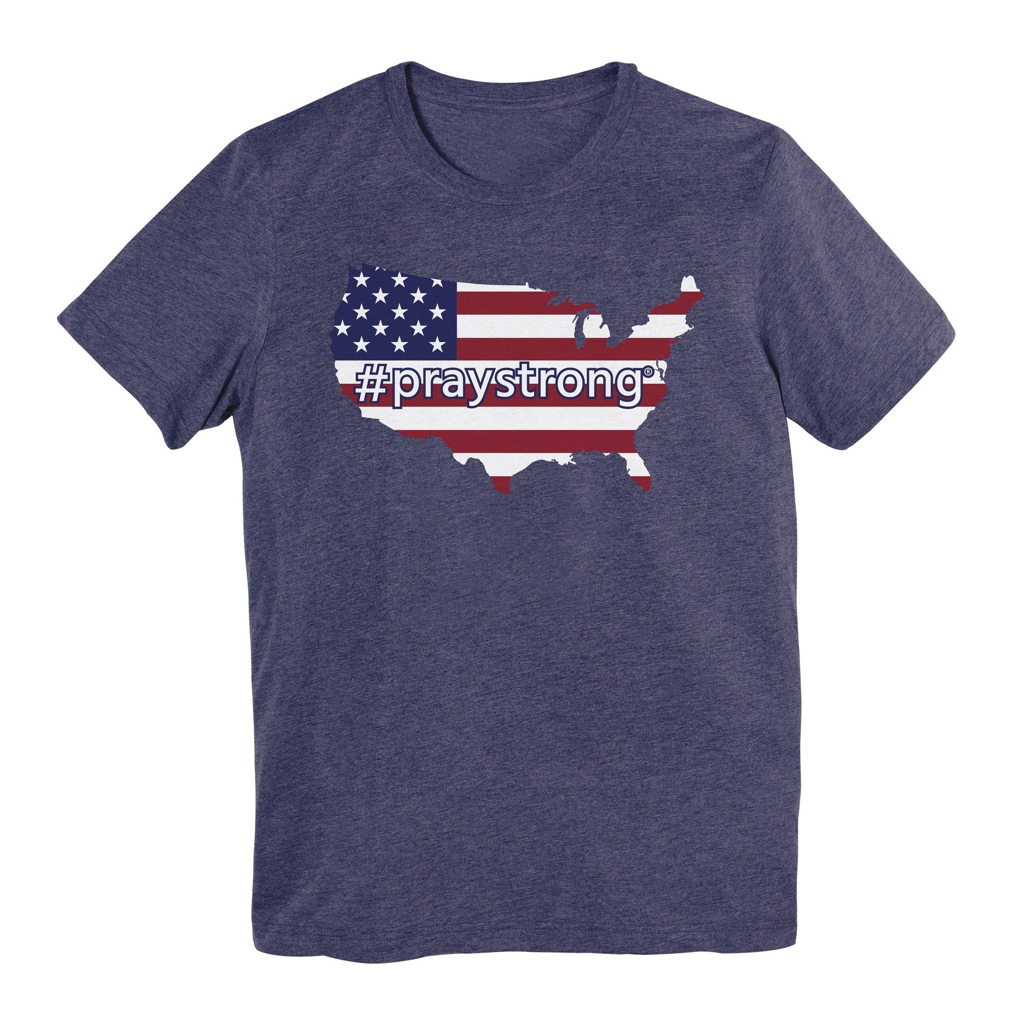 #PrayStrong USA Flag Short Sleeve T-Shirt - Image 7