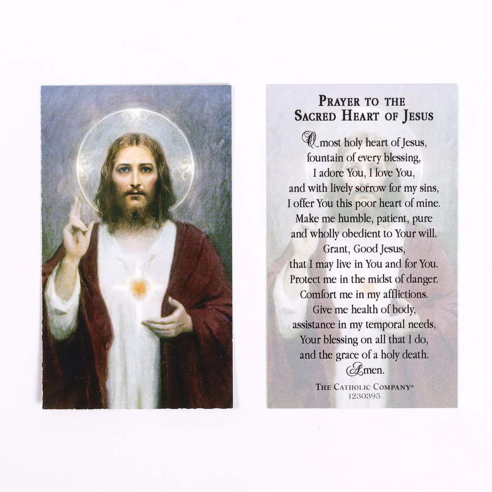 Sacred Heart of Jesus Prayer Card - Image 2