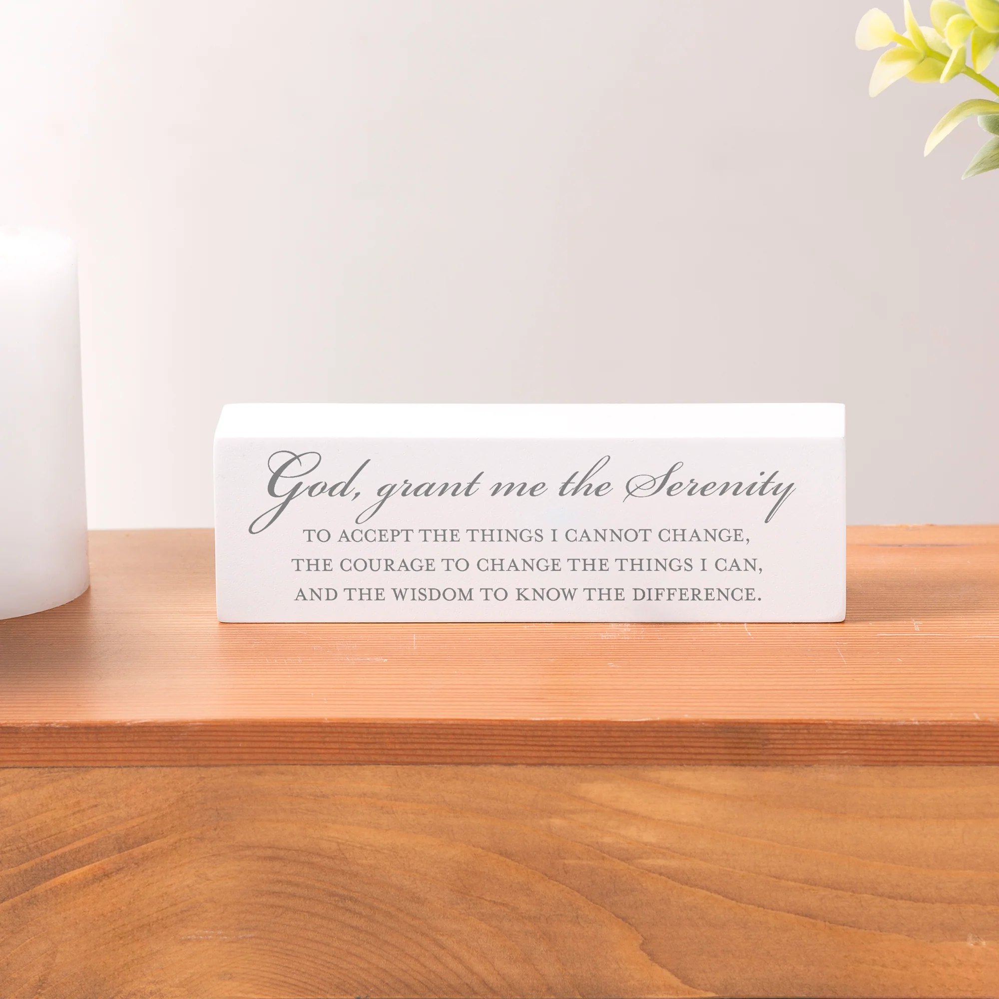 Serenity Prayer Block