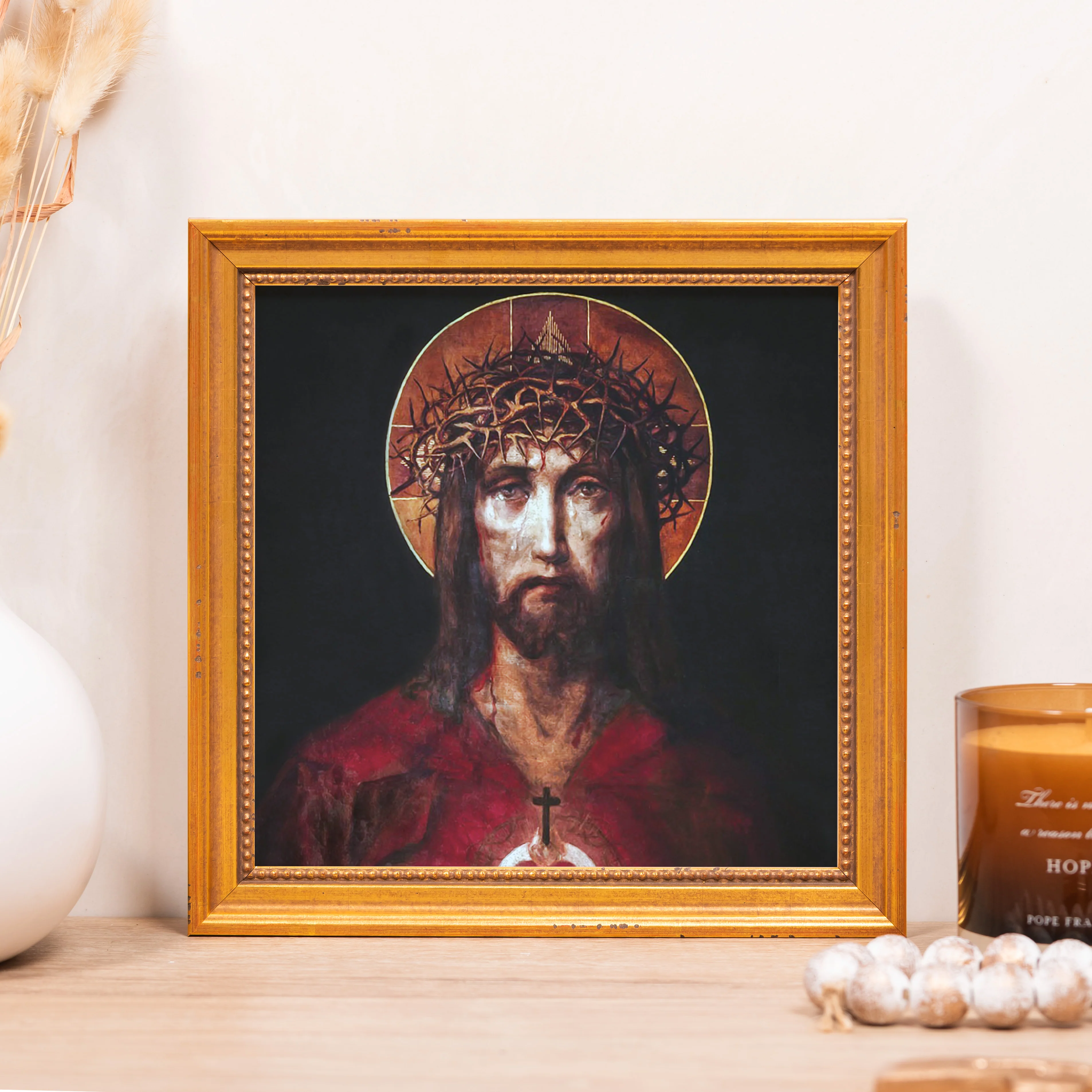 Sic Deus Dilexit Mundum Framed Canvas - Sacred Mini Collection - Image 3