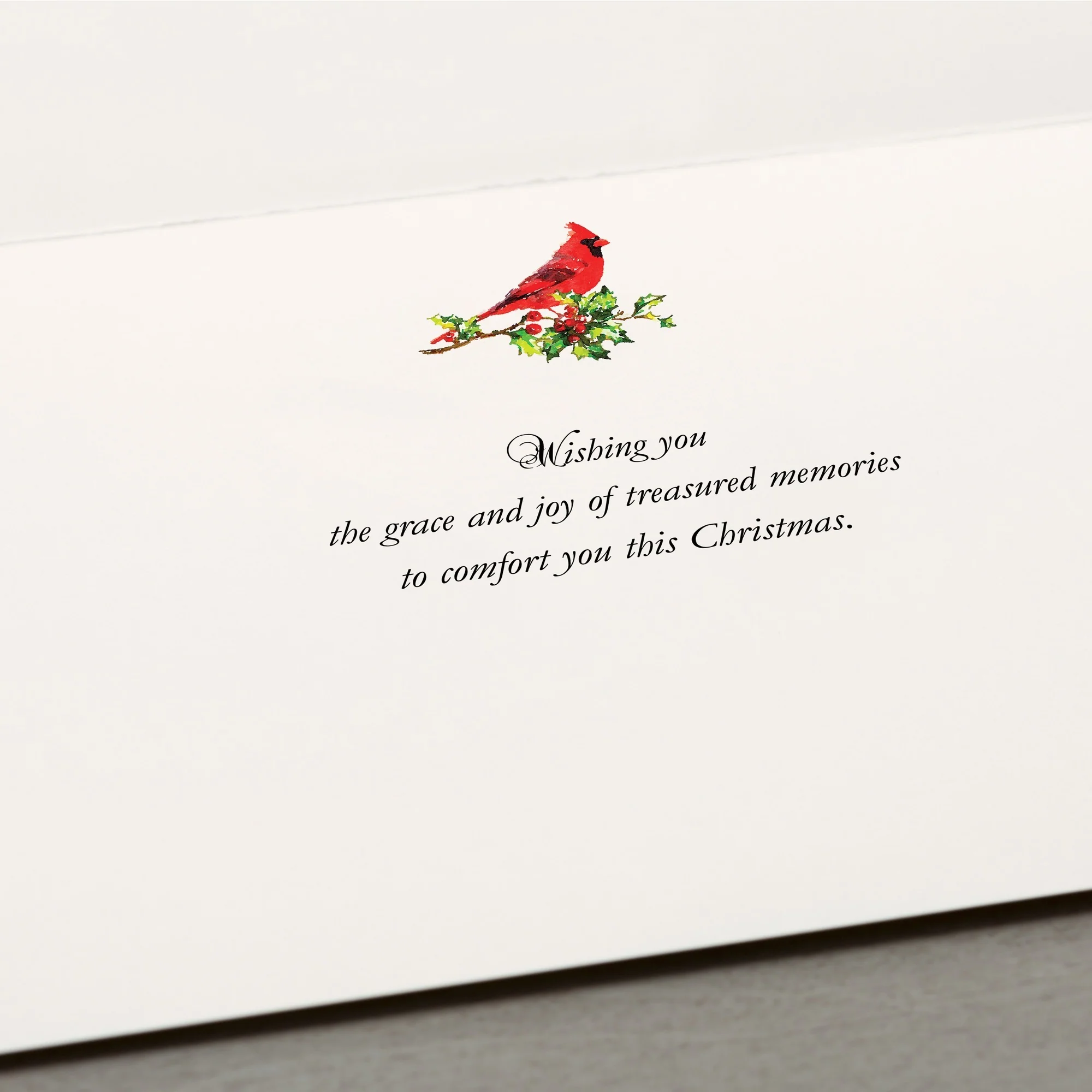 Single Cardinal Memorial Christmas Card - Image 3