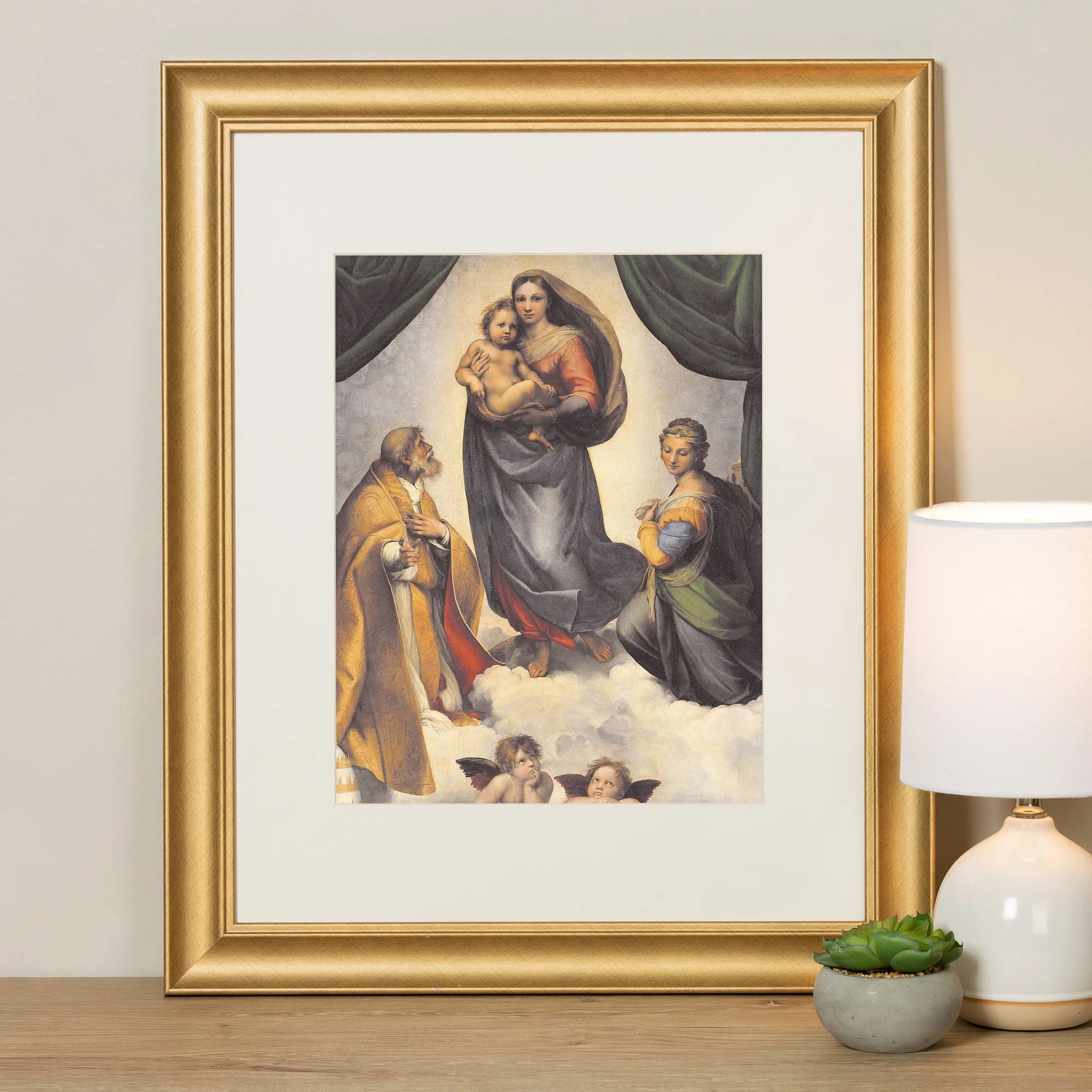 Sistine Madonna Framed Print