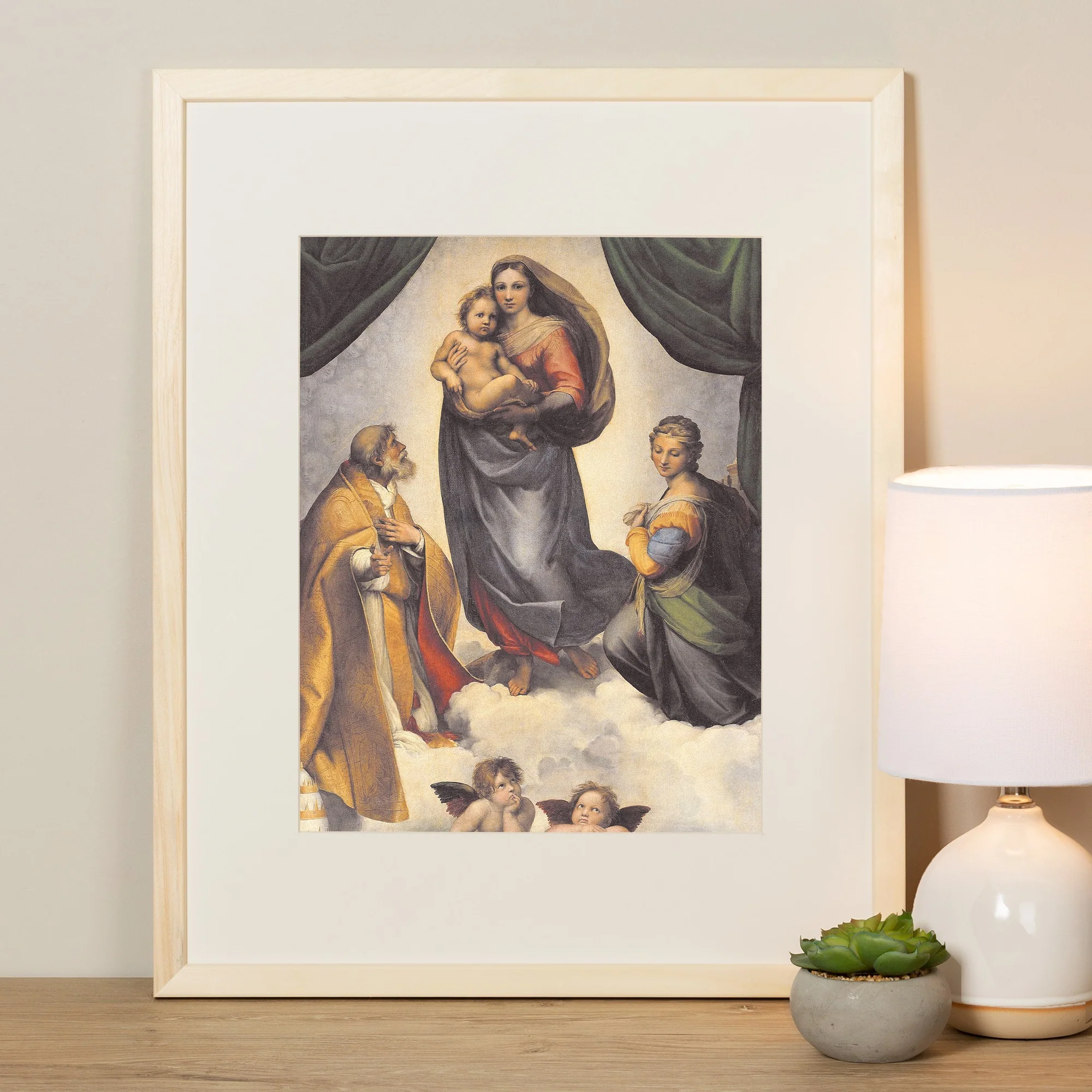 Sistine Madonna Framed Print - Image 2