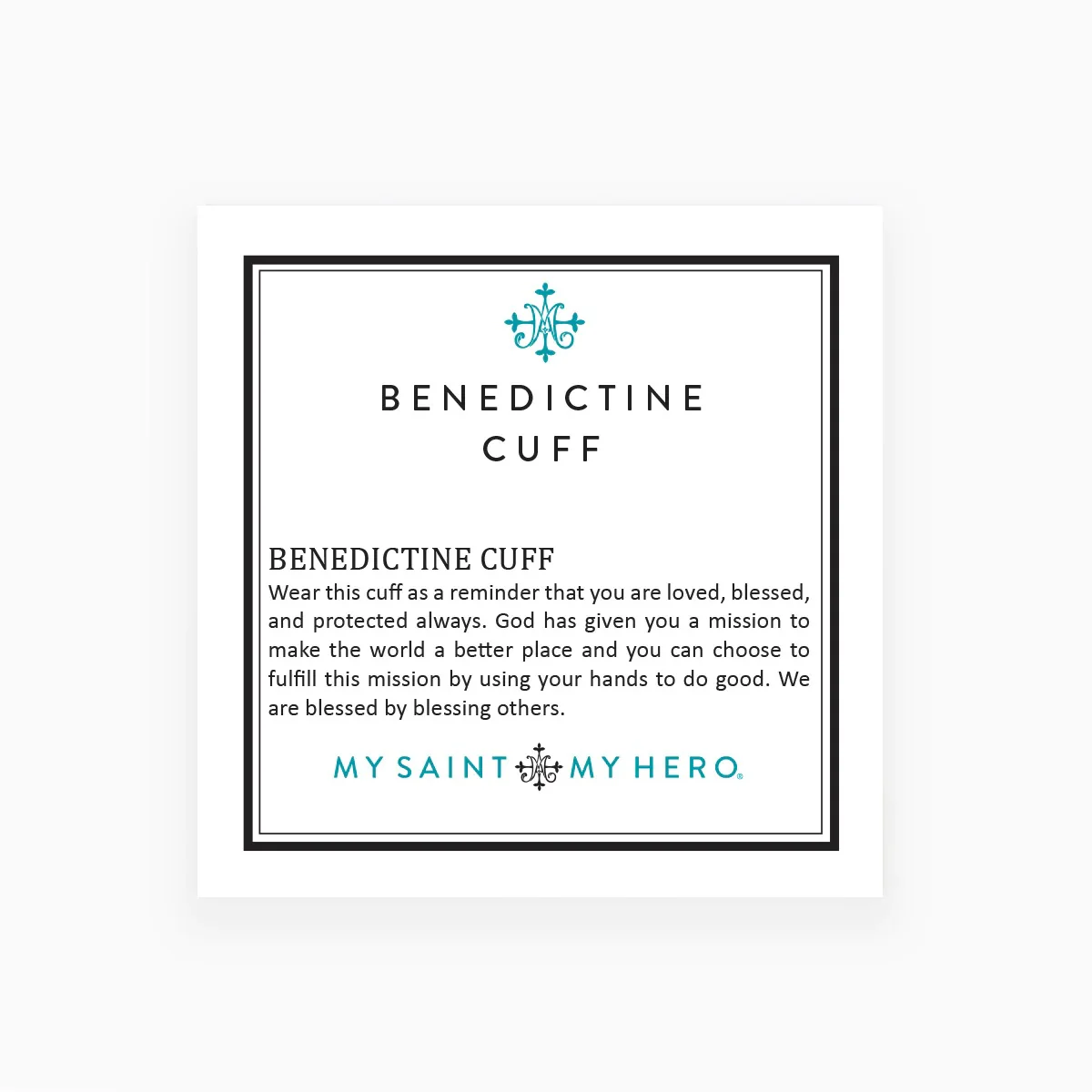 St. Benedict Medal Cuff Bracelet - Multiple Finishes - Image 8