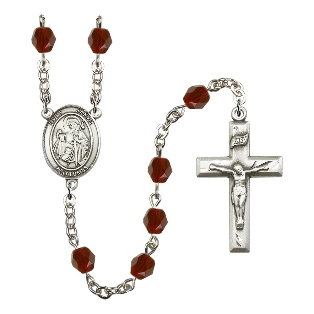 St. James the Greater Crystal Birthstone Rosary - Multiple Birthstones - Image 10