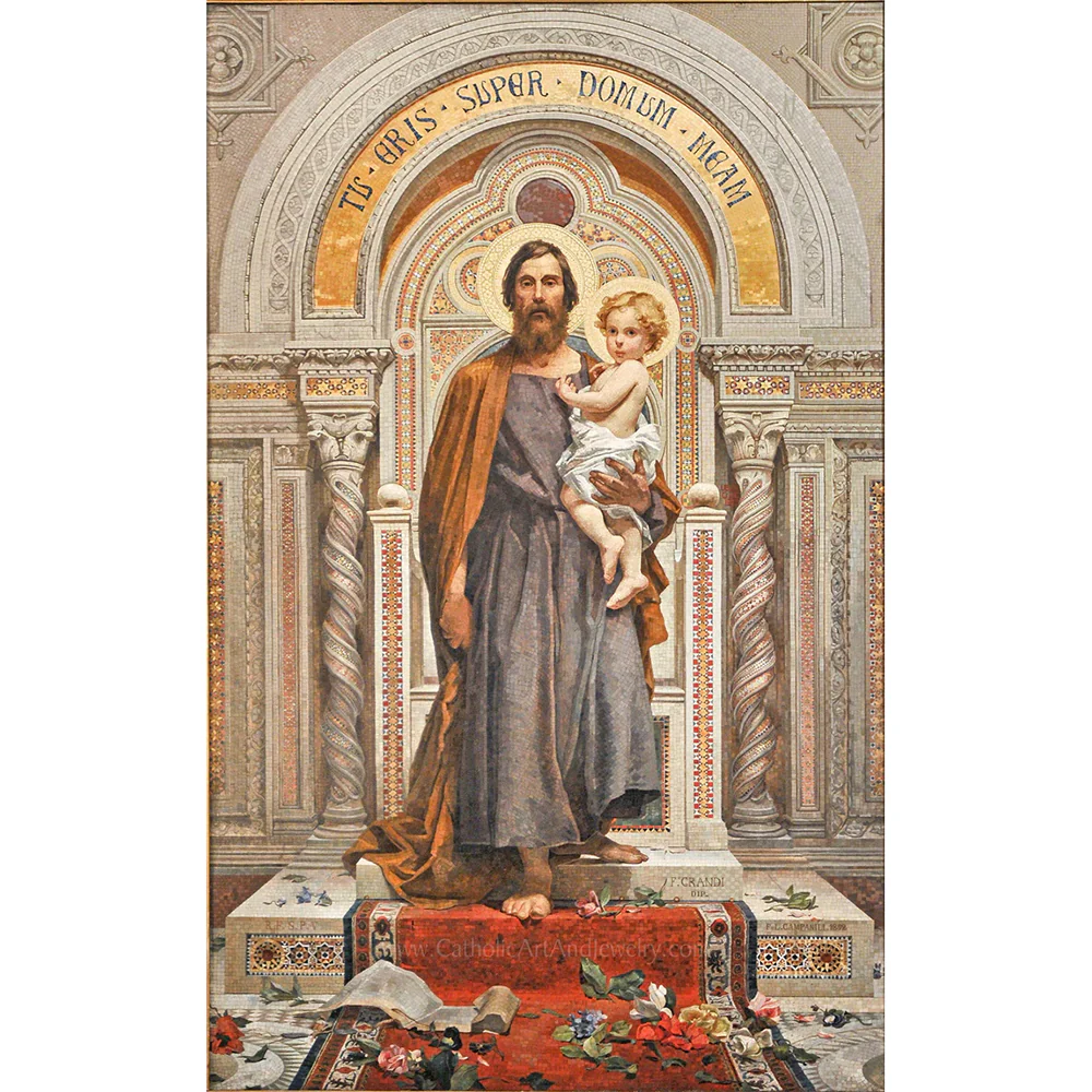 St. Joseph Mosaic Print - Multiple Sizes