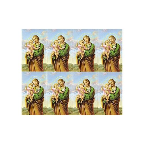 Laminated St. Joseph Personalized Prayer Card (Priced Per Card) - Image 3