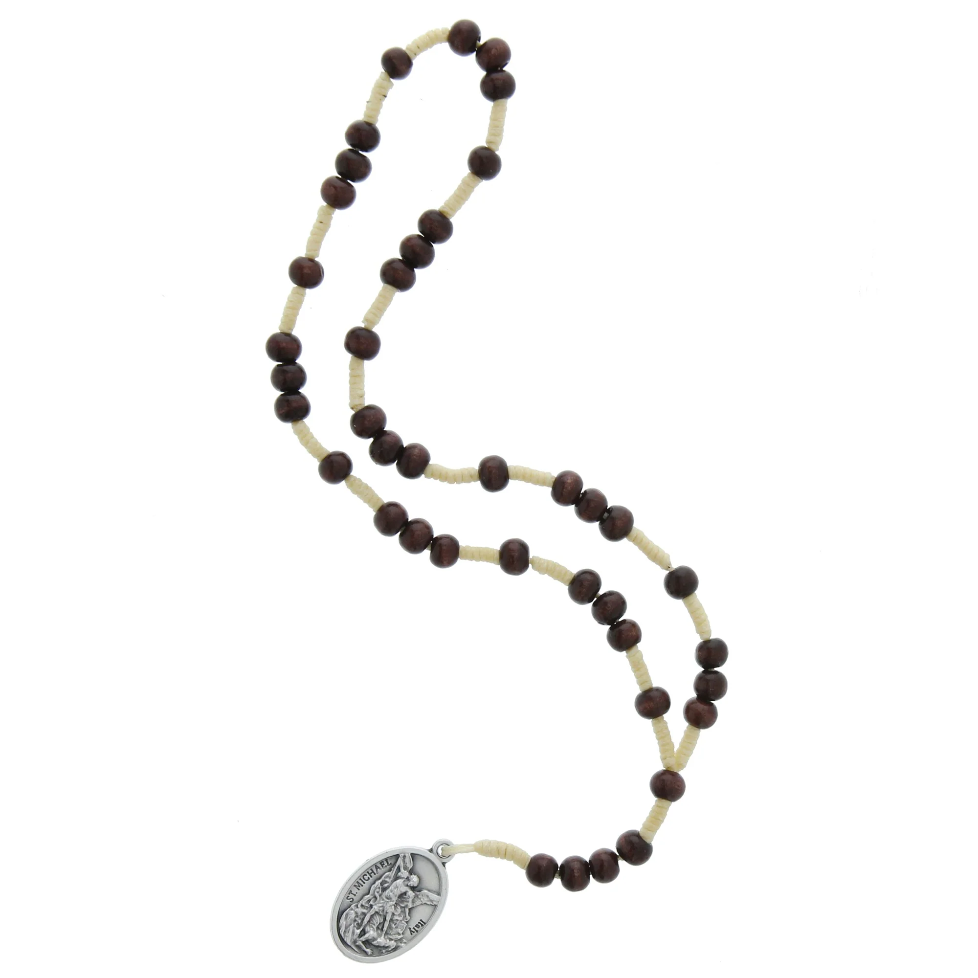 St. Michael Chaplet, Corded Wood - Image 3