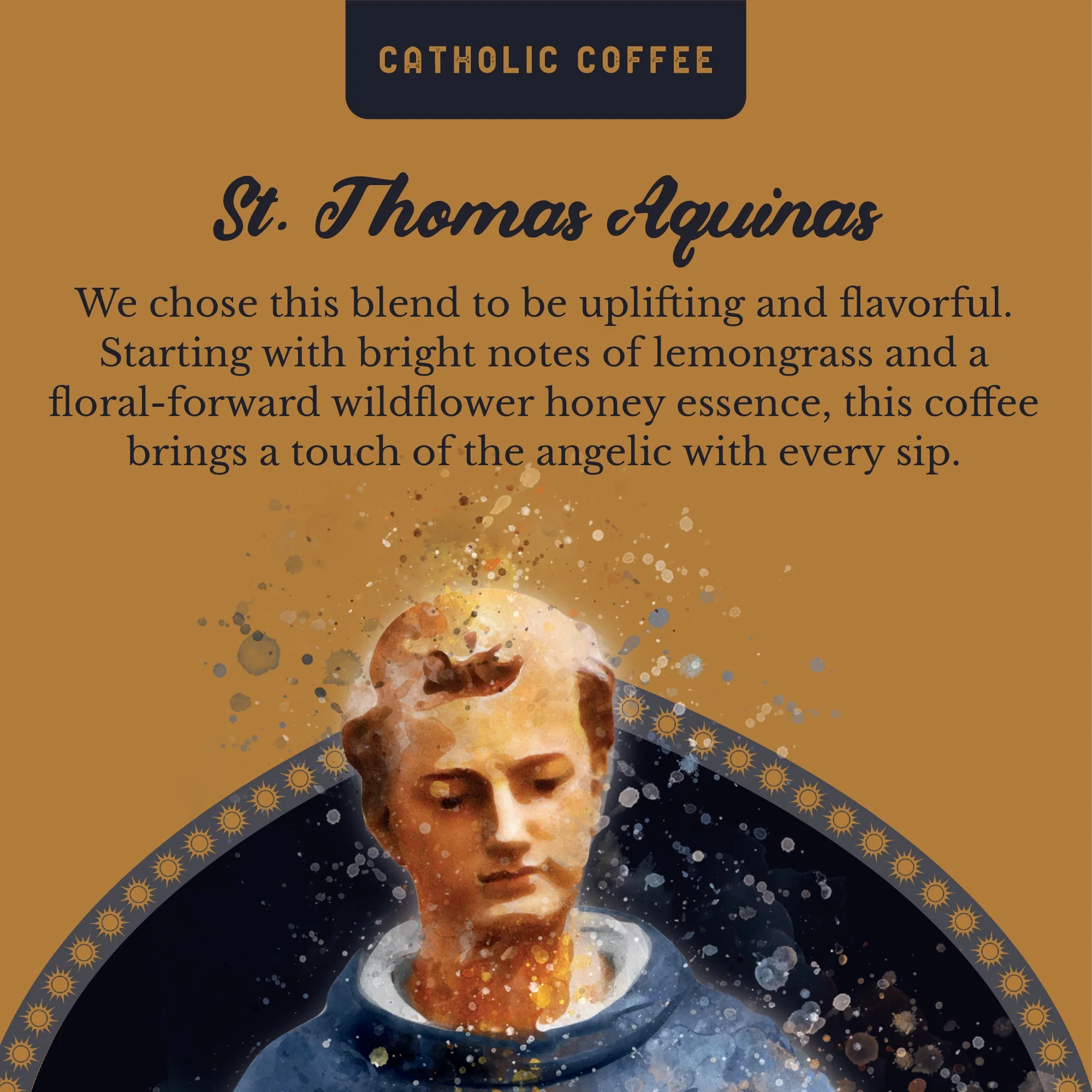 St. Thomas Aquinas Honey Blend Coffee - 12 oz. Bag - Image 5