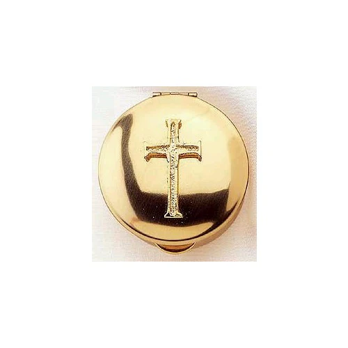 Stamped Pyx with Gold Latin Cross - Image 4